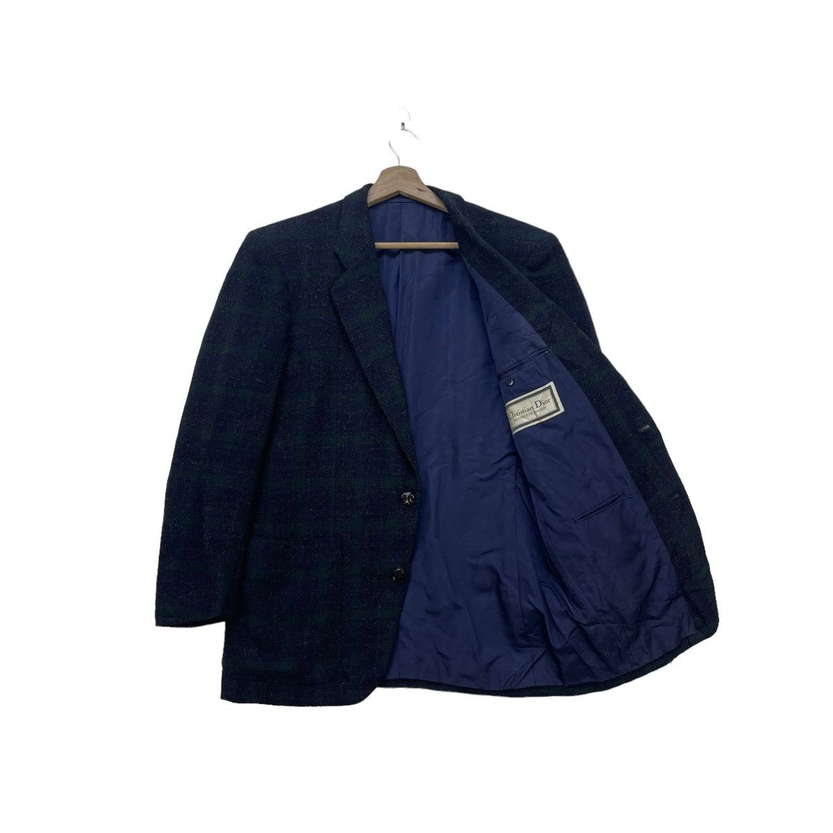 Christian Dior Monsieur Vintage Christian Dior Checked Mohair Wool Jacket Size US M / EU 48-50 / 2 - 1 Thumbnail