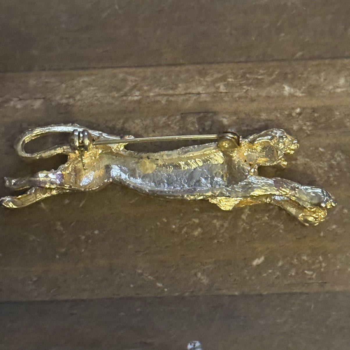 Vintage Vintage gold tone leopard brooch Size ONE SIZE - 4 Thumbnail