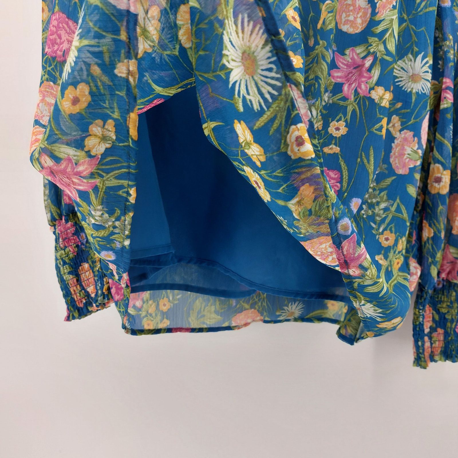 Other Terra & Sky Womens Floral Blouse 1X Spring Polyester Easter Size XXL / US 16-18 / IT 52-54 - 6 Thumbnail
