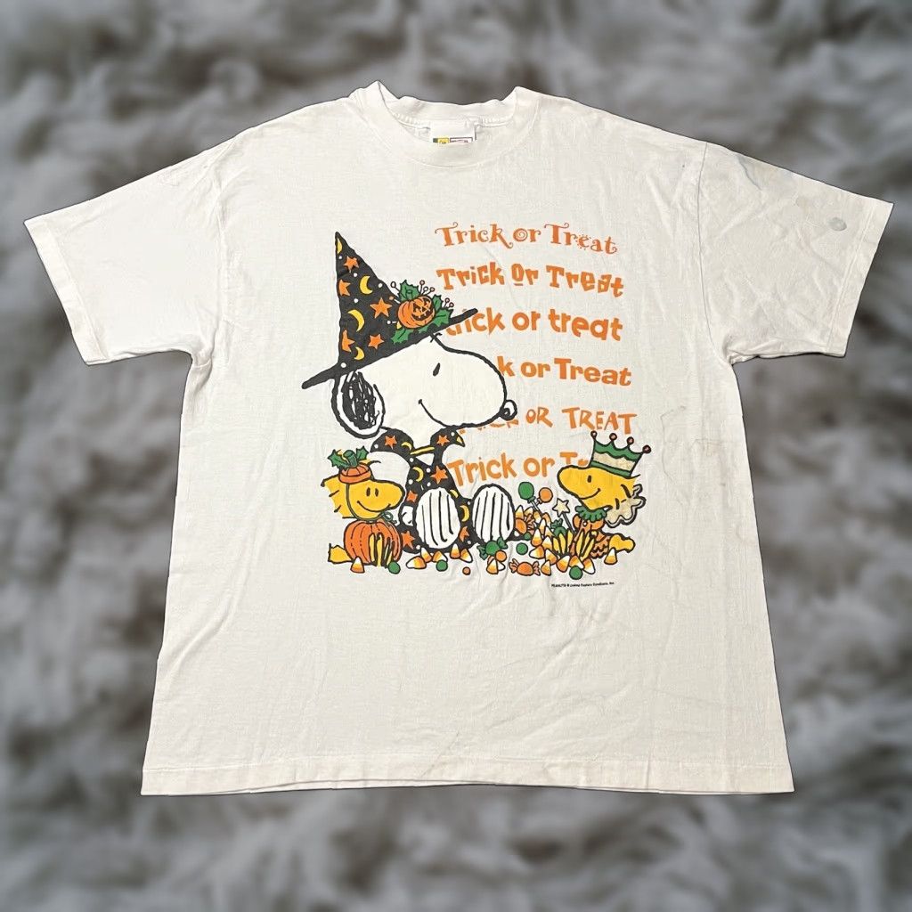 トップス 90s VINTAGE CHANGES SNOOPY CHARLIE BROWN Vintage 90s Peanuts Changes Shirt Mens XL Single Stitch