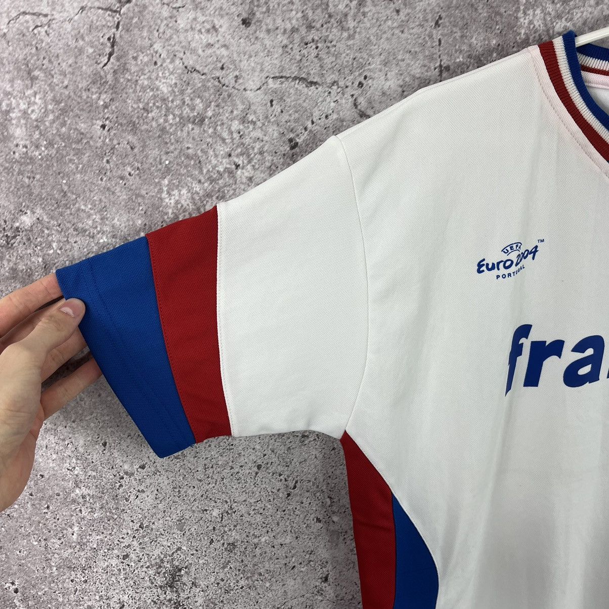 Vintage FRANCE UEFA EURO 2004 Futbol Football Soccer Jersey L White Size US L / EU 52-54 / 3 - 3 Thumbnail