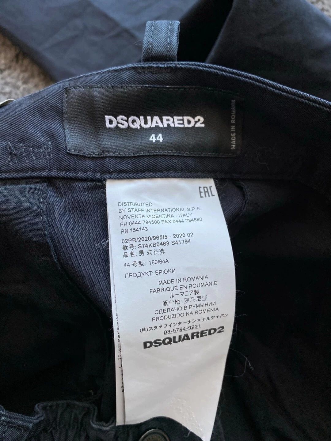 Dsquared2 Dsquared2 DAN ELASTIC 20FW Blk Slim Elastic Waist Distressed Size US 28 / EU 44 - 7 Thumbnail