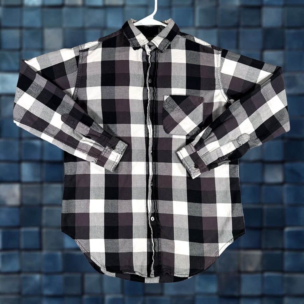 Vintage Current/Elliott Shirt Womens 0 Purple The Prep School Graystone Plaid Button Up Check Pockets Casual All Seasons Lightweight Packable Machine Washable Size XS / US 0-2 / IT 36-38 - 1 Thumbnail