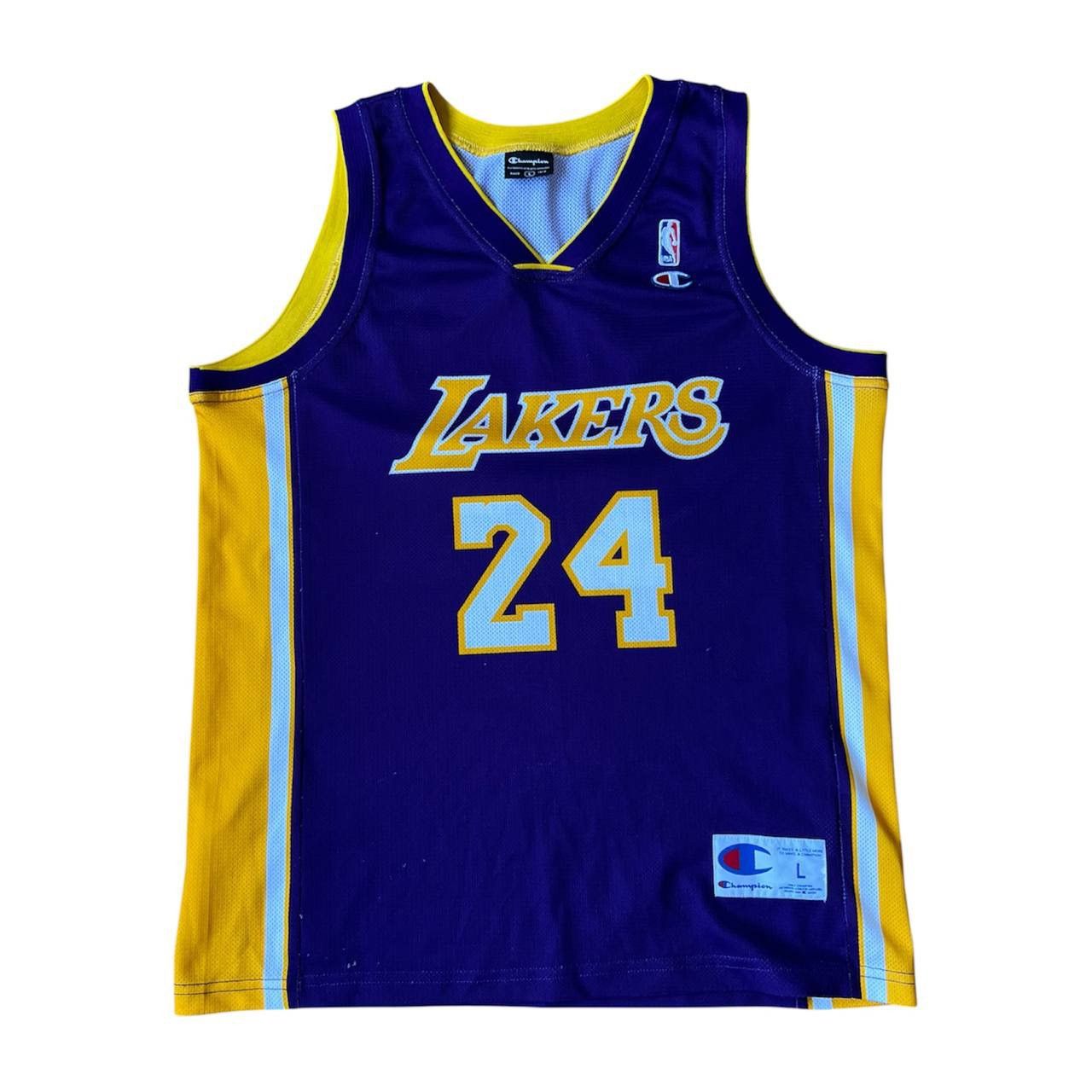 NBA VINTAGE LOS ANGELES LAKERS #24 BASKETBALL CHAMPION JERSEY L Size US L / EU 52-54 / 3 - 1 Thumbnail