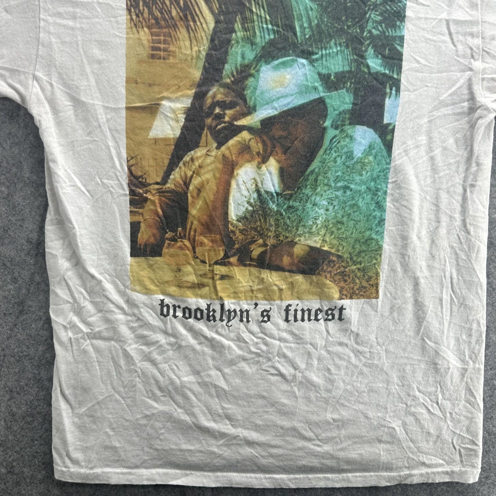 Vintage Reasonable Doubt Brooklyn's Finest Men’s Medium T-Shirt Hip Hop Graphic Tee White Rap Music 2000s Size US M / EU 48-50 / 2 - 4 Thumbnail
