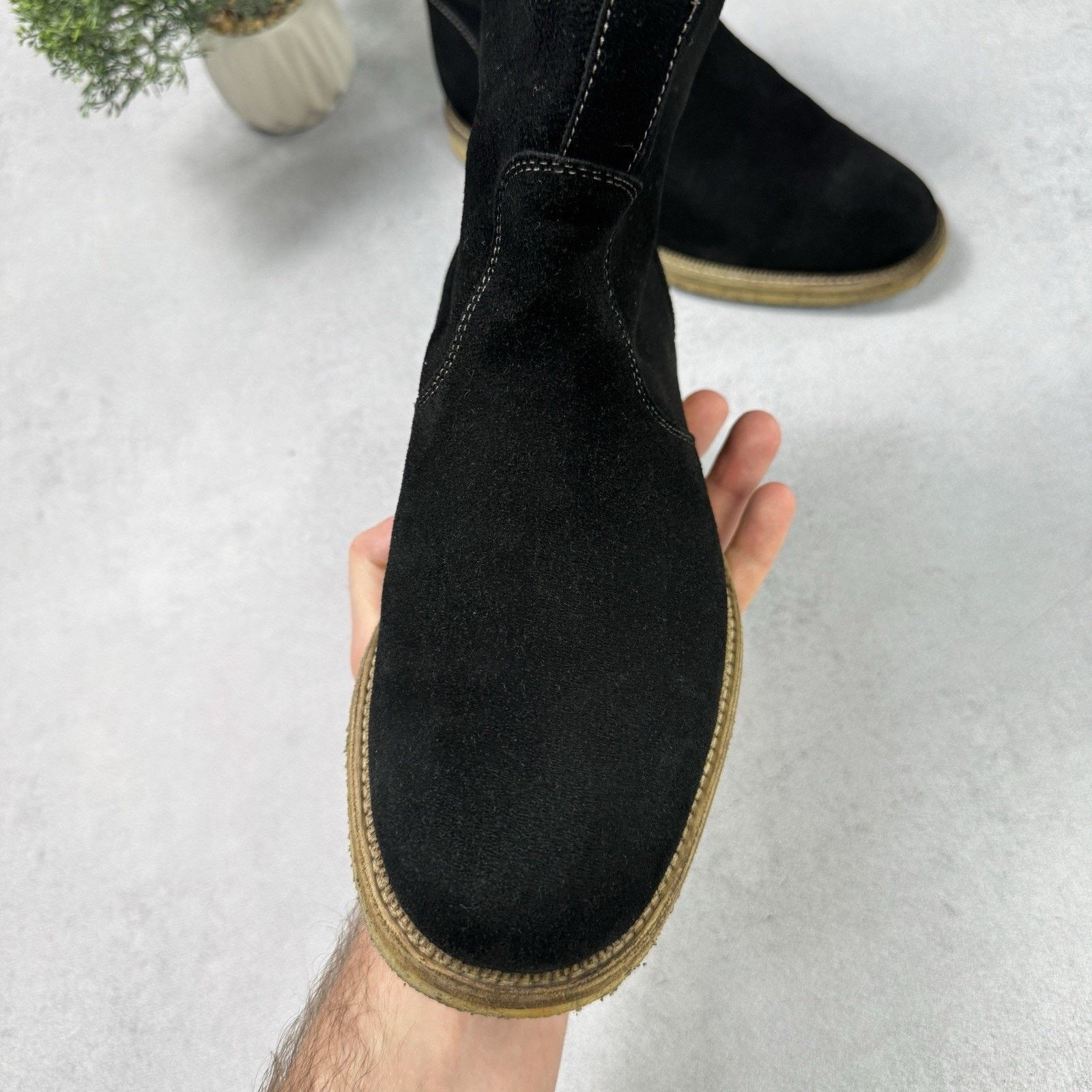 Gucci Gucci Men High Suede Fur Boot Winter Black Size US 9 Size US 9 / EU 42 - 19 Thumbnail