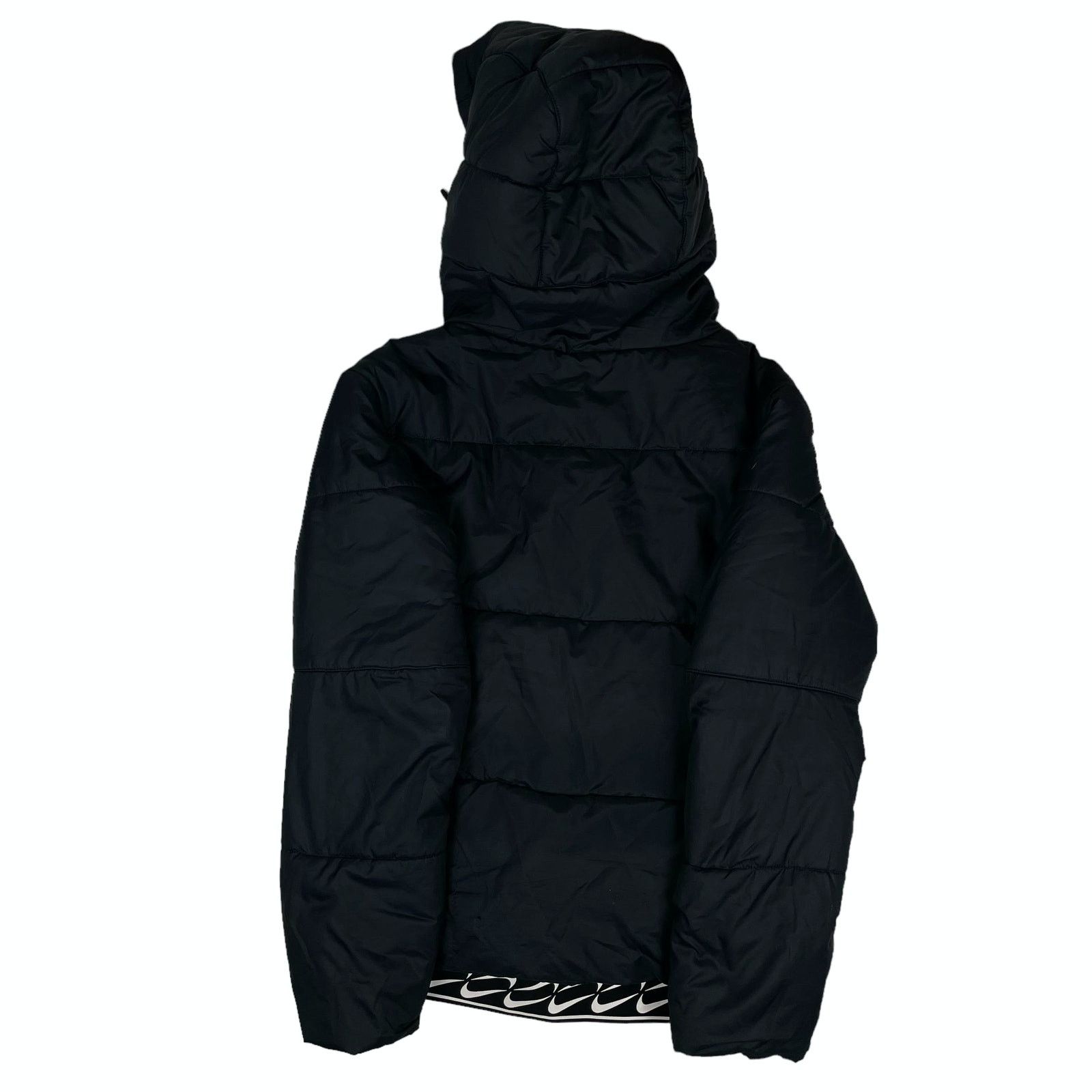 Nike Nike Women's Black Long Sleeve Hooded Puffer Jacket XS Size XS / US 0-2 / IT 36-38 - 13 Thumbnail
