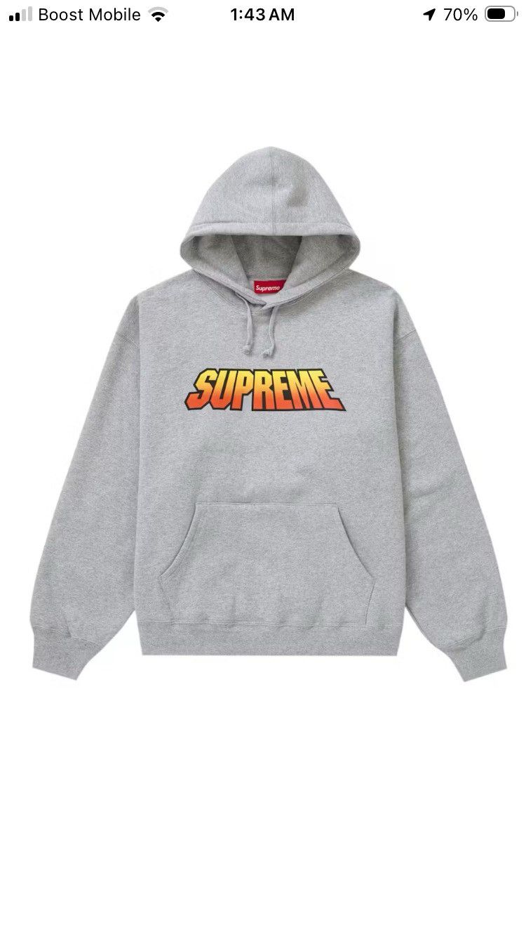 Supreme Supreme Gradient Hoodie Heather Grey Size US M / EU 48-50 / 2 - 8 Thumbnail