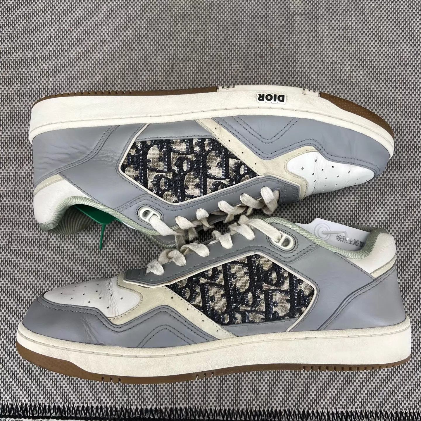 Dior Dior B27 Gray & White Sneakers Size 43 Original Box Size US 10 / EU 43 - 2 Thumbnail