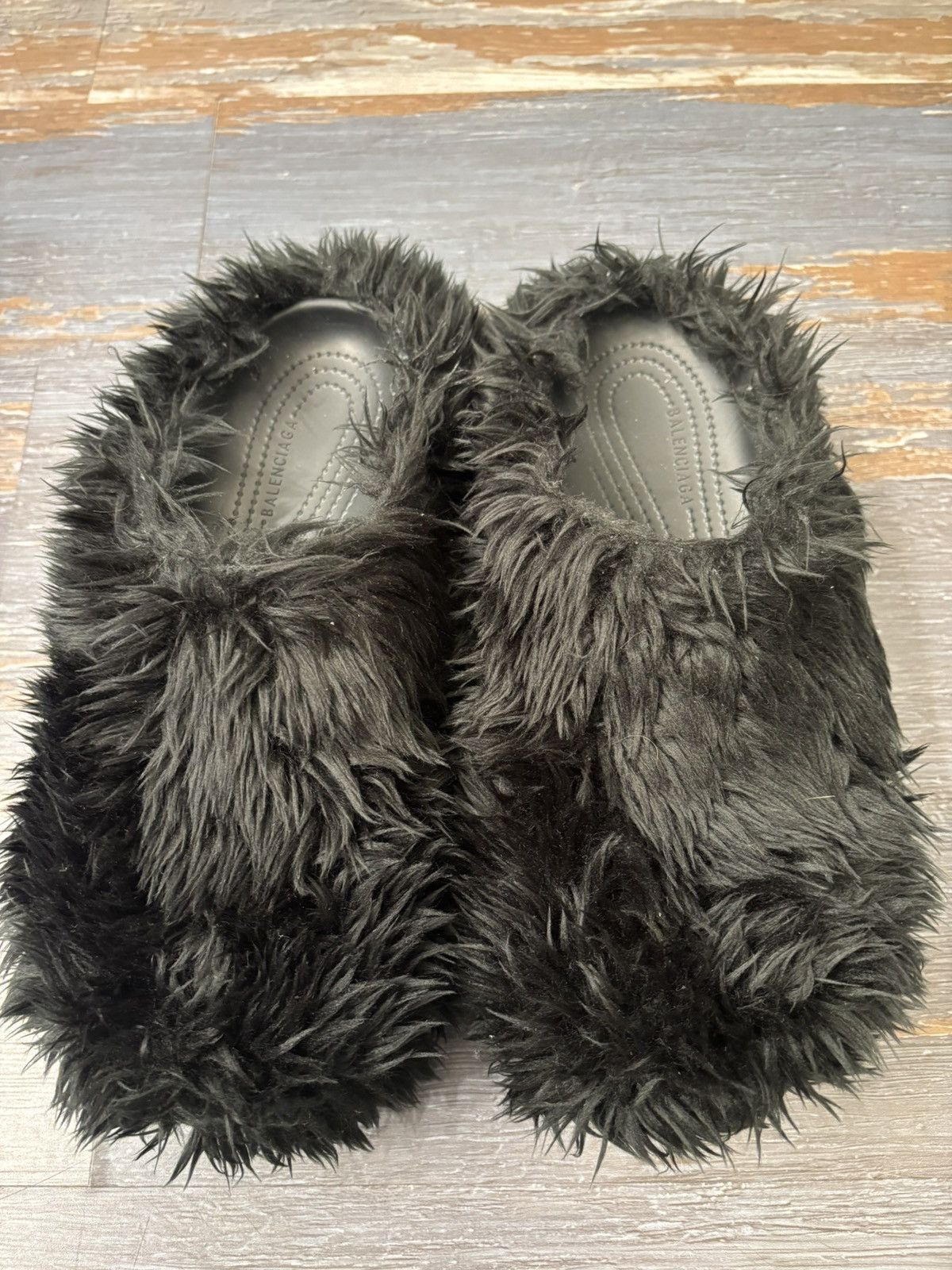 Balenciaga Balenciaga Fur Croc Slip On Sneakers Size US 10 / EU 43 - 4 Thumbnail