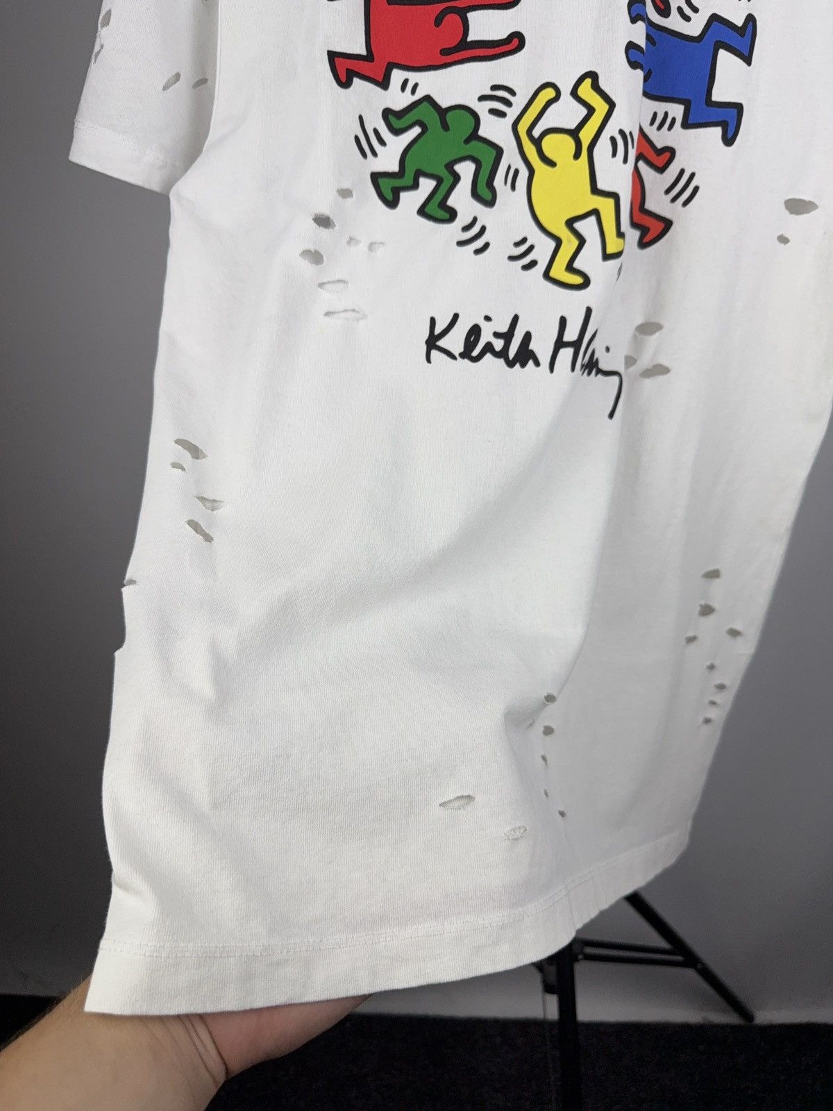 Keith Haring Vintage Distressed 00s Att Logo Keith Haring T-Shirt Size US L / EU 52-54 / 3 - 15 Thumbnail