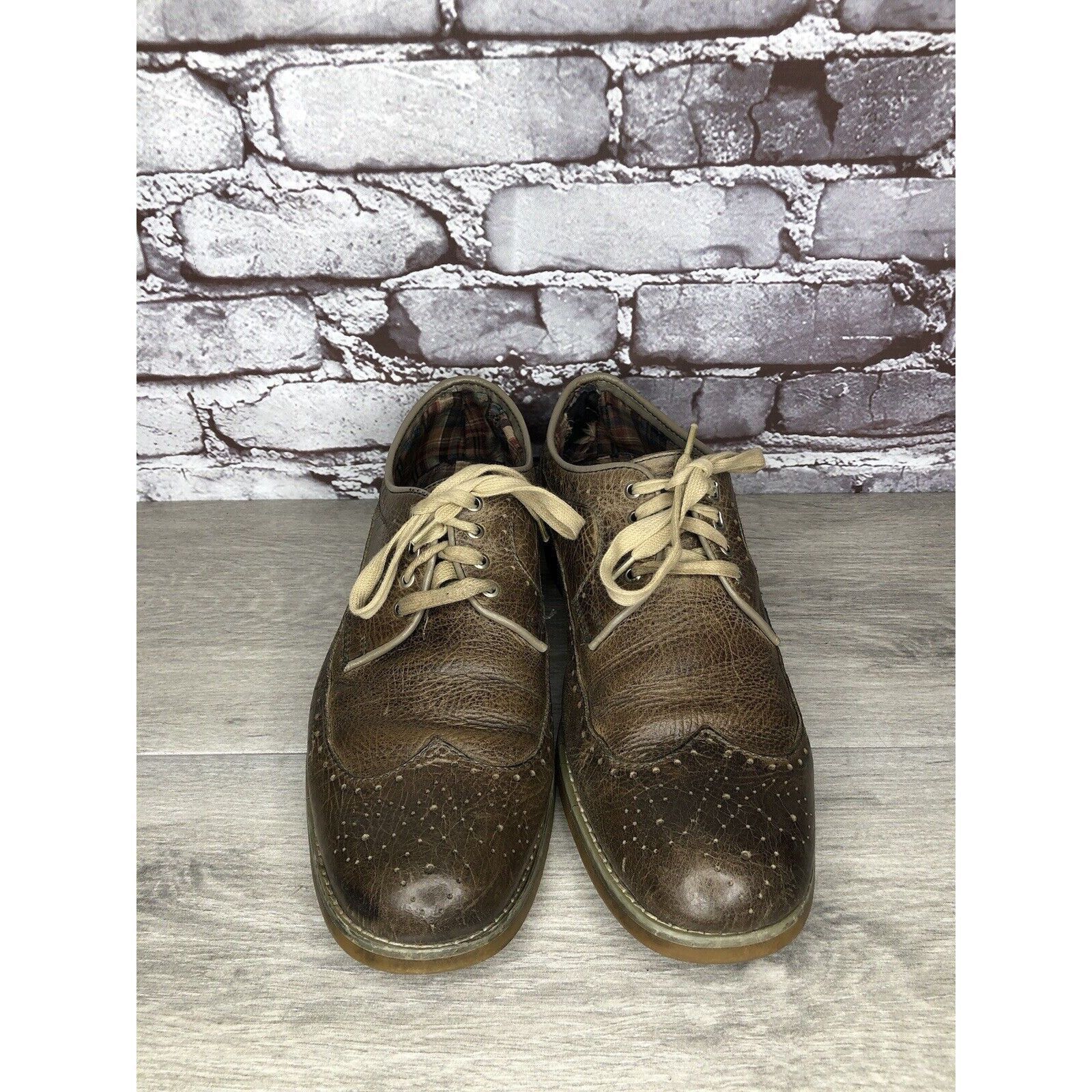 Bed Stu Bed Stu Brown Leather Wingtip Oxfords Casual Lace Up Shoes M Size US 9.5 / EU 42-43 - 4 Thumbnail
