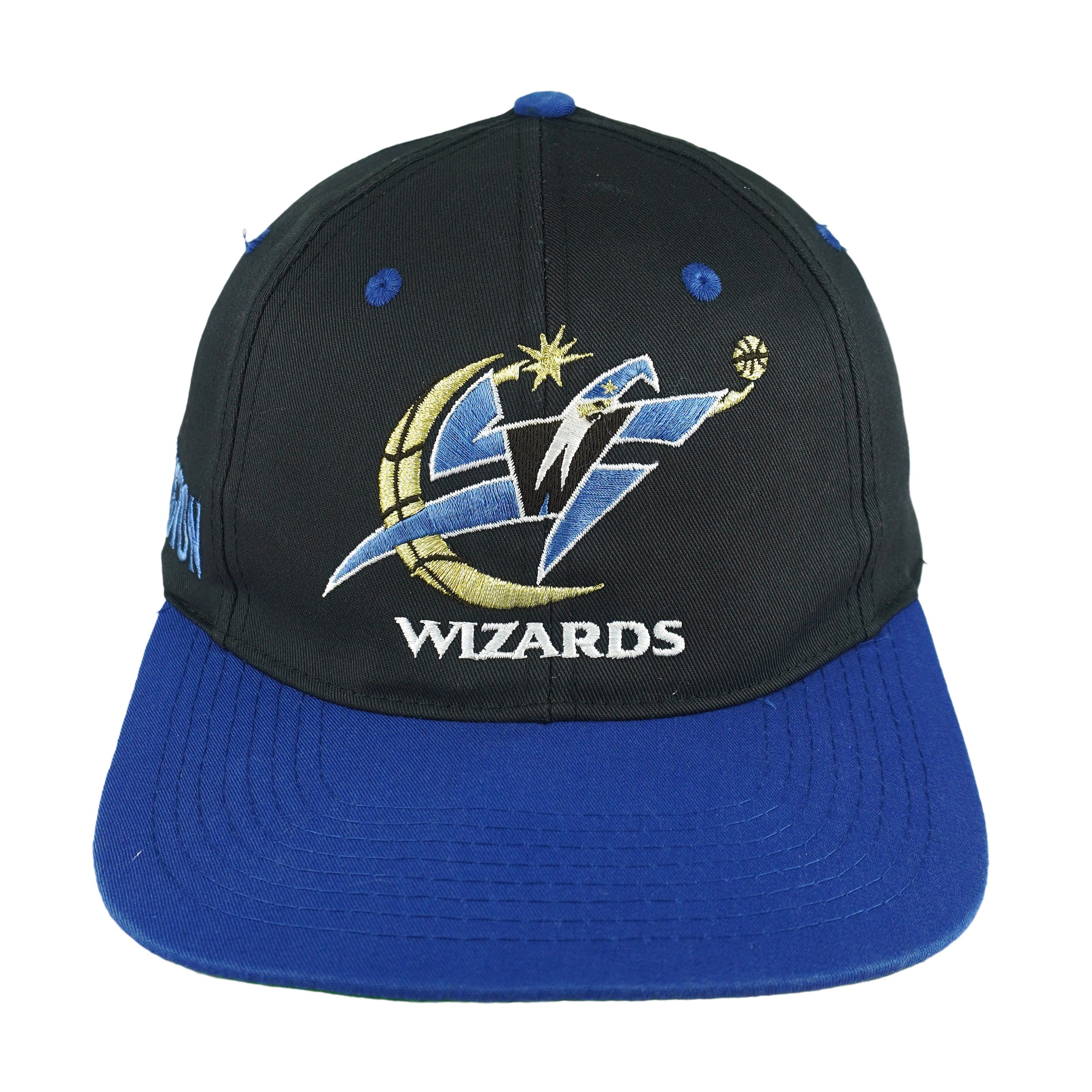 NBA Washington Wizards Big Logo Snapback Hat 1990s Size ONE SIZE - 1 Thumbnail
