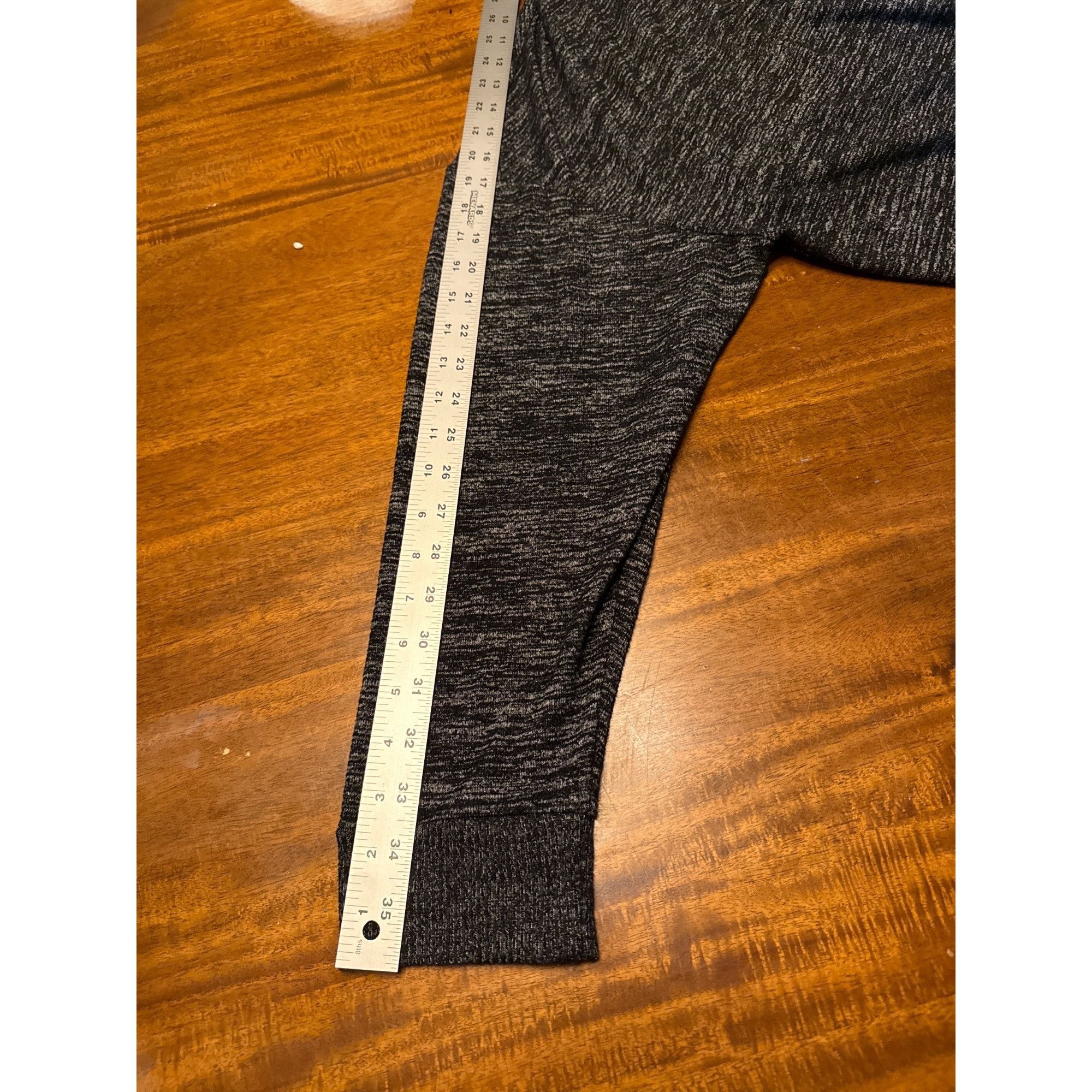 Gap Cozy Charcoal Heathered Knit Hooded Pullover Sweater Gap Size L / US 10 / IT 46 - 6 Thumbnail