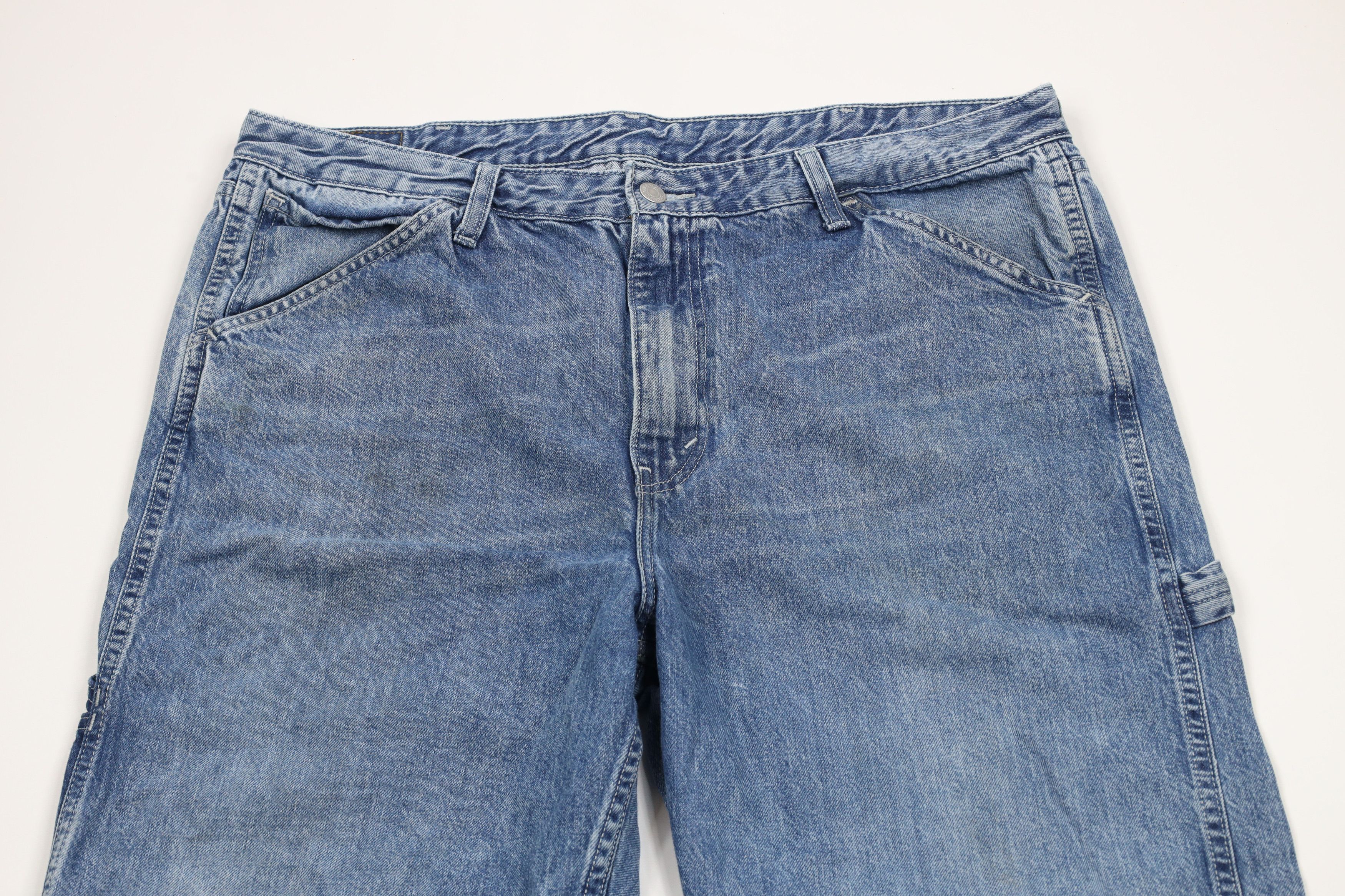 Levi's × Vintage Vintage Y2K Levis Relaxed Fit Dungaree Denim Jeans Blue Size US 38 / EU 54 - 2 Thumbnail