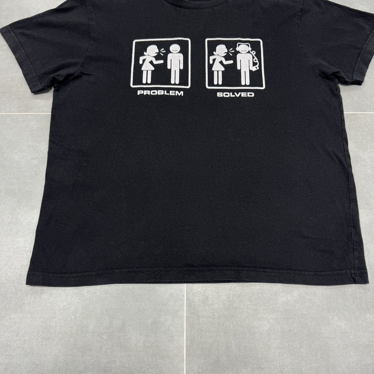 Vintage Fire Starter "Problem / Solved" T-Shirt Size XL Size US XL / EU 56 / 4 - 4 Thumbnail