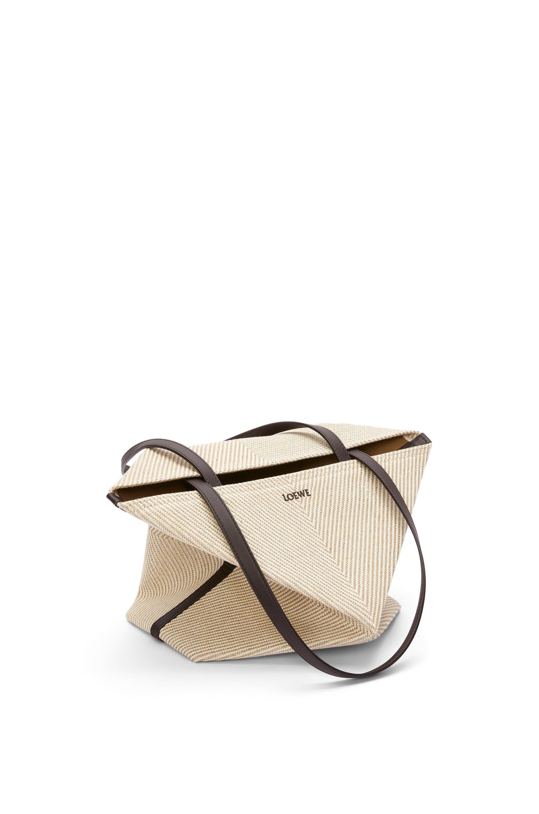 Loewe o1in1g0426 Size:OS/ Medium Puzzle Fold Tote Bag Ecru/Natural Size ONE SIZE - 3 Thumbnail