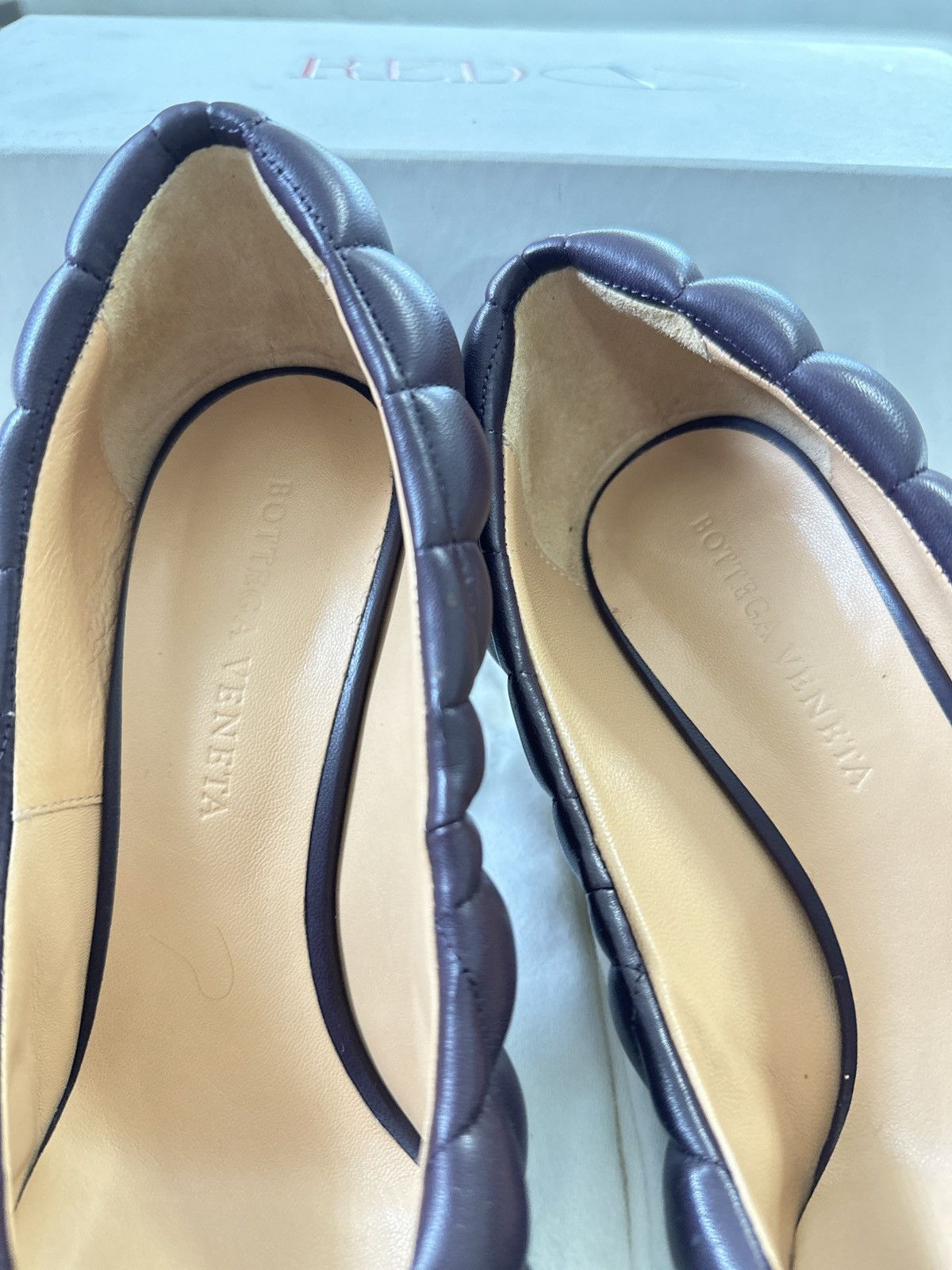 Bottega Veneta Bottega Veneta Plum Quilted Pattern Leather Pumps Heels 36 Size US 6 / IT 36 - 7 Thumbnail