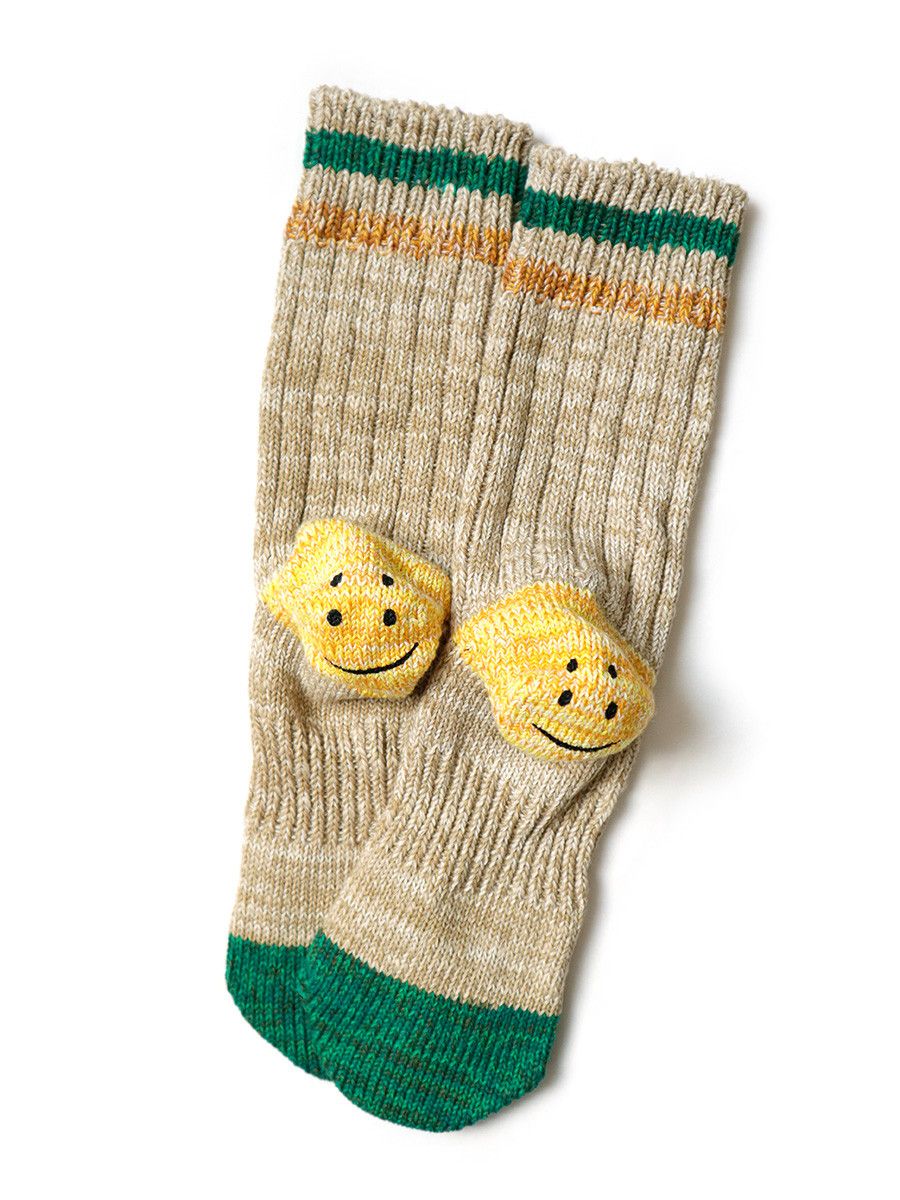 Kapital Kapital 60 IVY Rainbowy Smile Happy Heel Hold Socks Size ONE SIZE - 1 Thumbnail