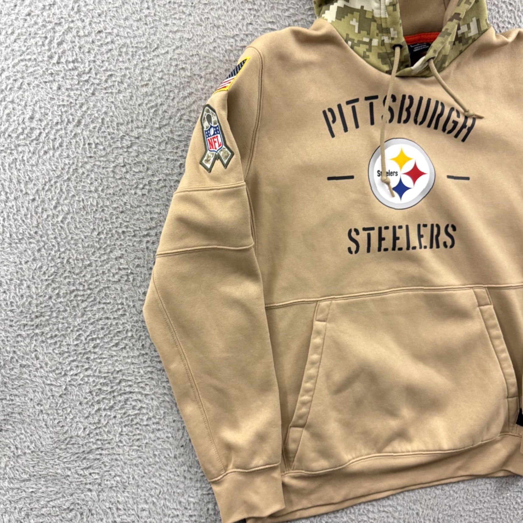 Nike Nike Steelers Sweatshirt Mens Hoodie NFL Salute to Service Football Hoodie Pullover Crew Neck Multicolor 27 22 Size US M / EU 48-50 / 2 - 4 Thumbnail