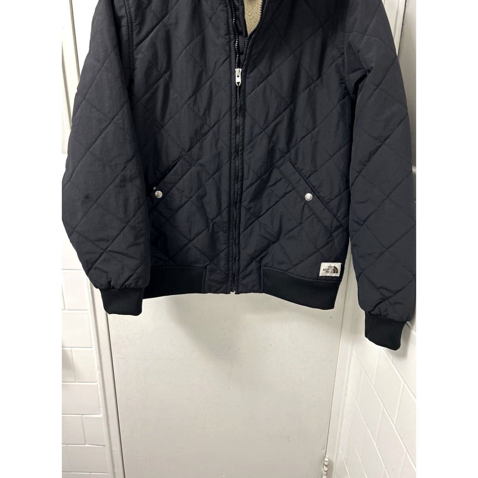 The North Face The North Face Cuchillo Jacket Mens M Black Full Zip Quilted Insulated Hooded Lined Bomber Jacket Size US M / EU 48-50 / 2 - 3 Thumbnail