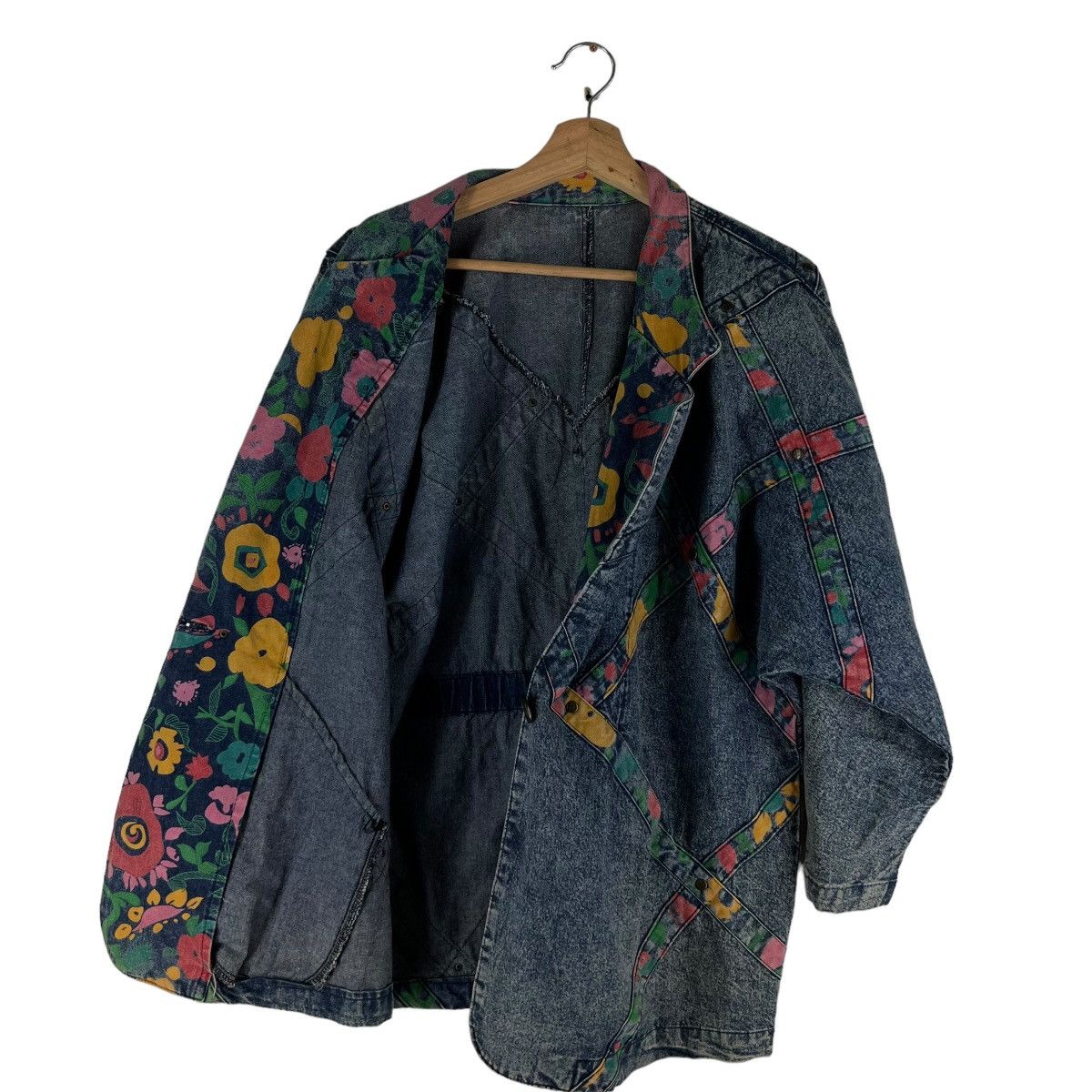 Japanese Brand 🔥VINTAGE DENIM BIKER JACKET RARE ISSEY MIYAKE STYLE Size US M / EU 48-50 / 2 - 8 Thumbnail