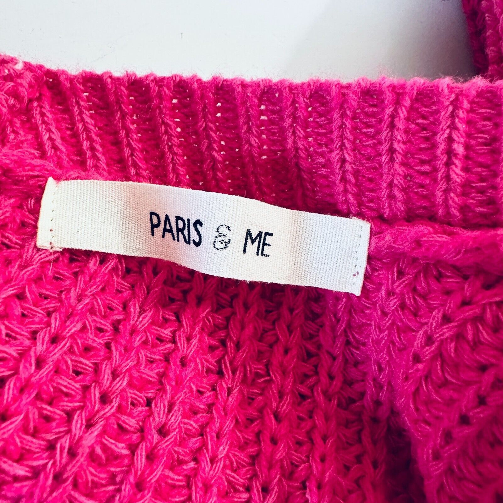 Other Paris & Me Pink VNeck Long Sleeve Adjustable Ruched Sweater Size S / US 4 / IT 40 - 6 Thumbnail
