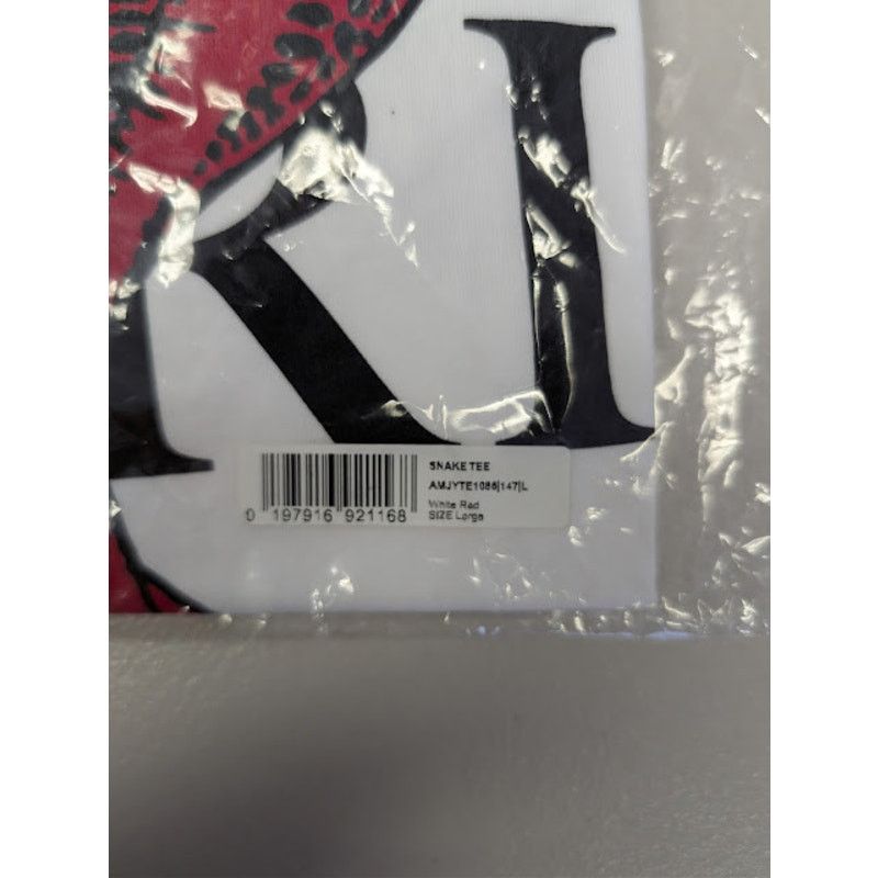 Amiri o1rshd1 Poison Snake Graphic Print T-Shirt in White / Red Size US L / EU 52-54 / 3 - 22 Thumbnail