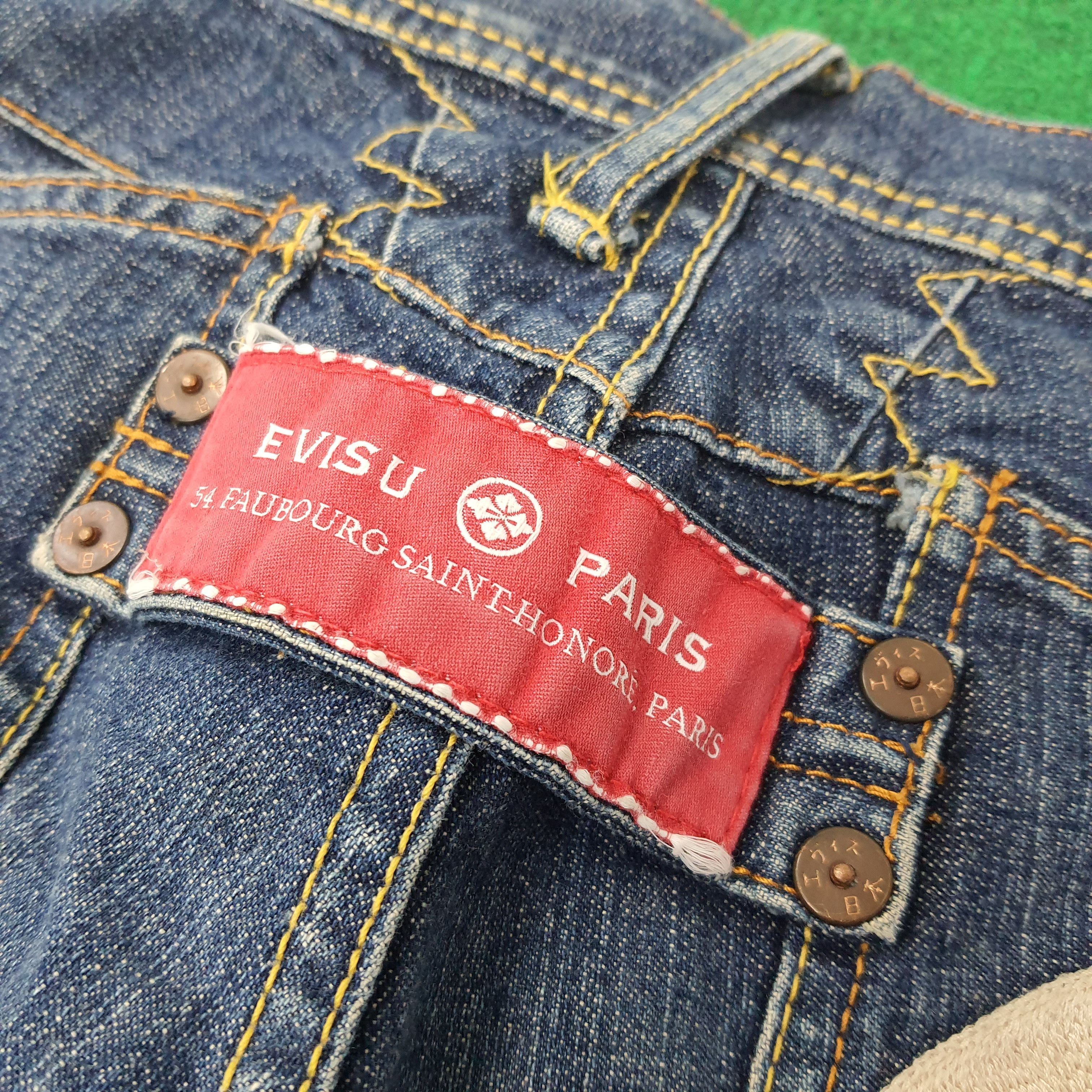 Evisu Vintage Evisu Paris France Custom Daicock Jeans Size US 31 - 3 Thumbnail