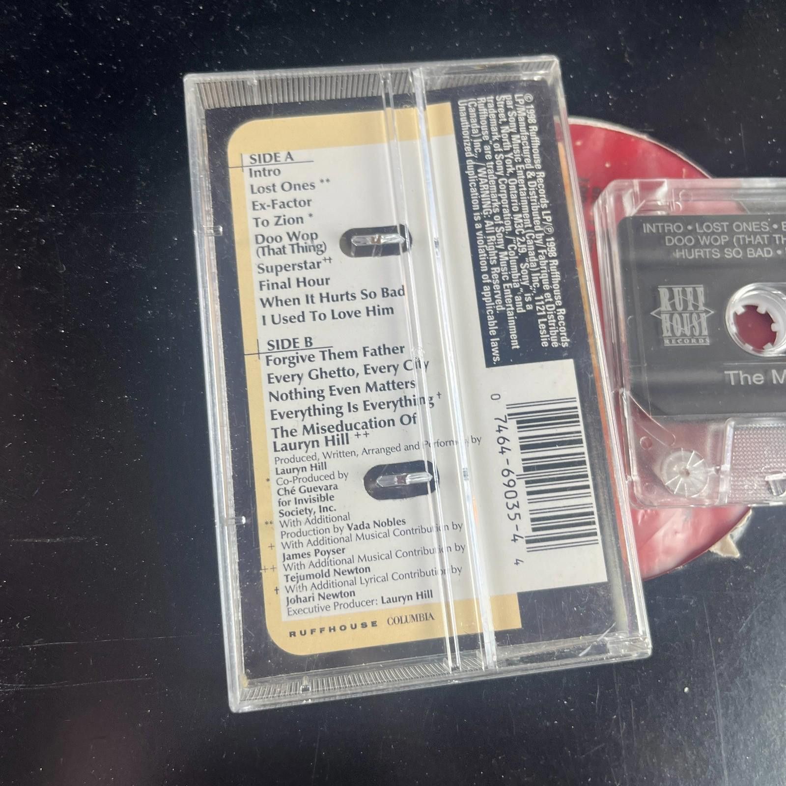 Other Lauryn Hill The Miseducation of Lauryn Hill Cassette 1998 Size ONE SIZE - 3 Thumbnail