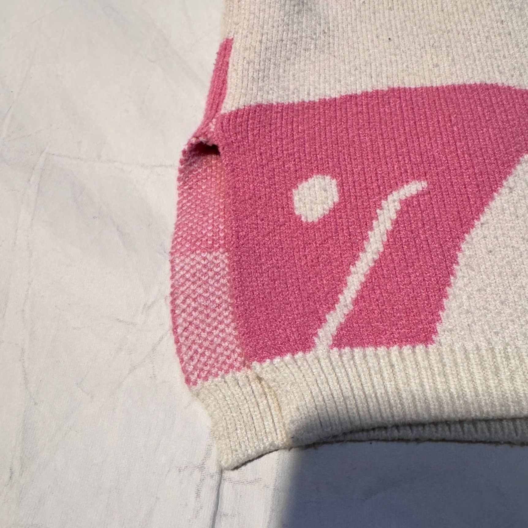 Madison Moon & Madison Pink Crew Neck Sweater XS Women Pullover 80s Graphic Print Smiley Face Trippy Altar’D State Size XS / US 0-2 / IT 36-38 - 5 Thumbnail