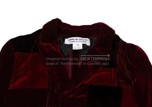 Comme des Garcons Comme des Garcons Red Retro Velvet Tailcoat Size M / US 6-8 / IT 42-44 - 5 Thumbnail