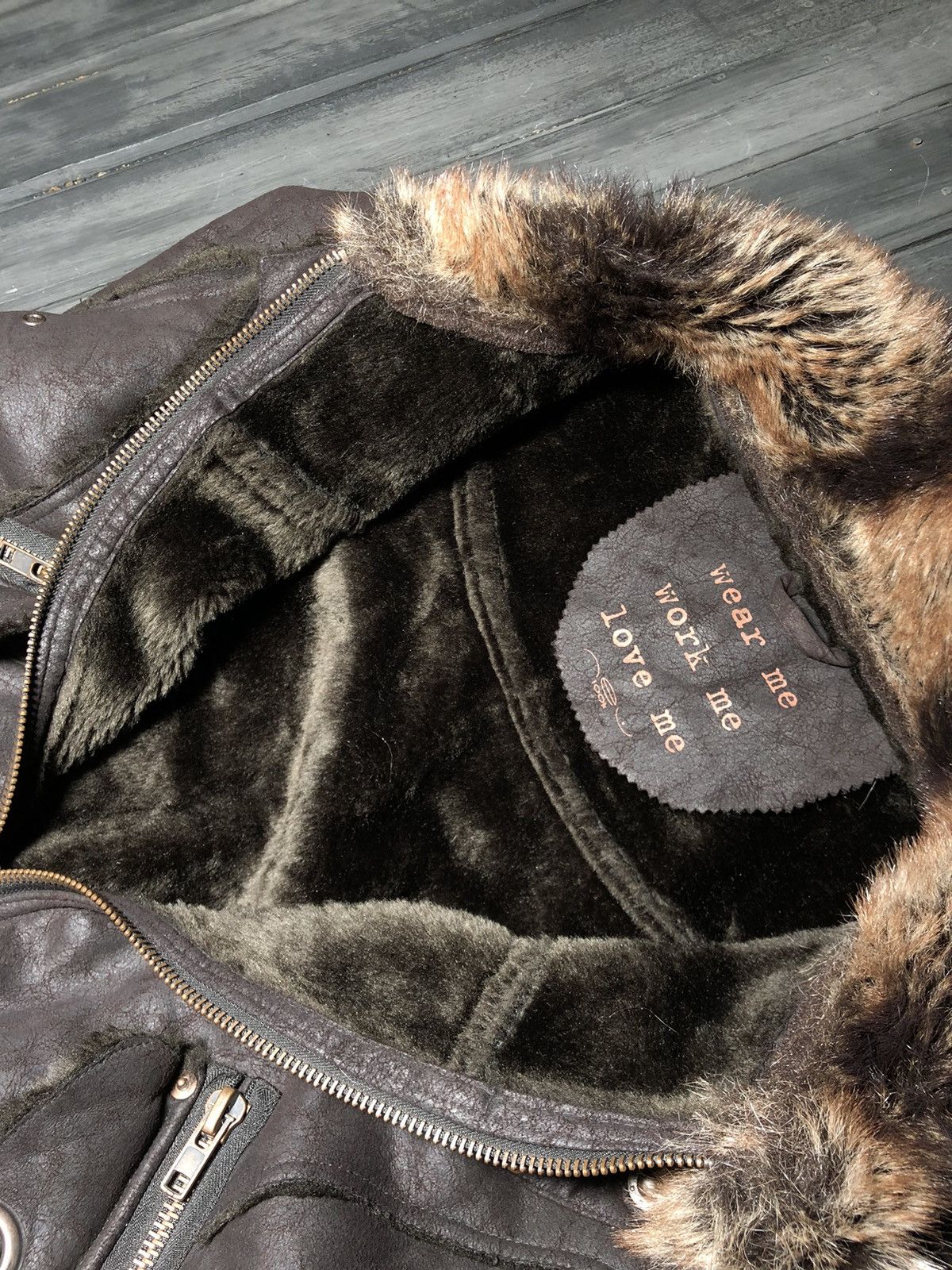 Hysteric Glamour VTG Rick Owens Hysteric Glamour Style Leather Fur Jacket 90s Size US S / EU 44-46 / 1 - 5 Thumbnail