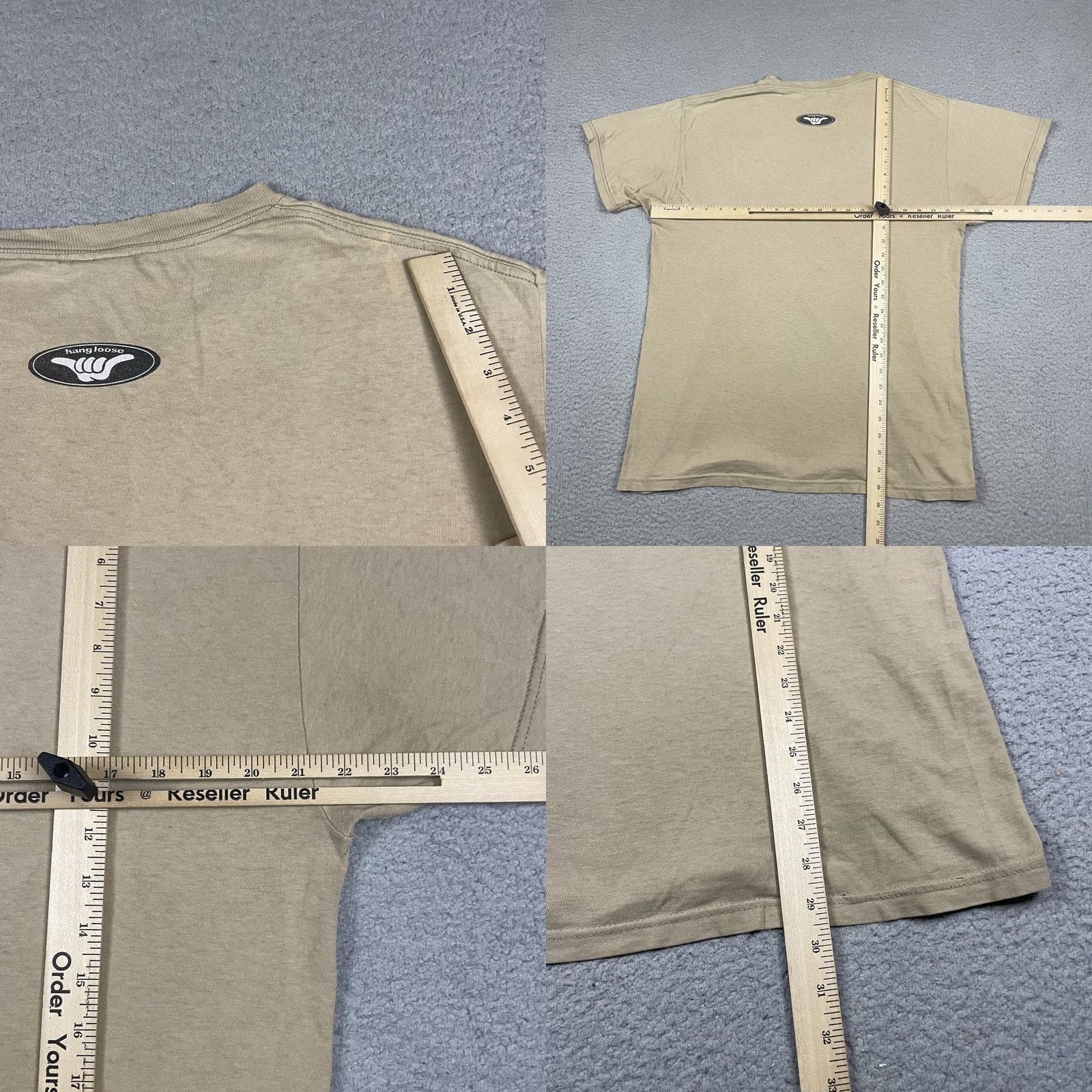Delta VINTAGE Hang Loose T Shirt Adult Large Hawaii USA Skater Surfer Distressed 90s L Mens Size US L / EU 52-54 / 3 - 9 Thumbnail