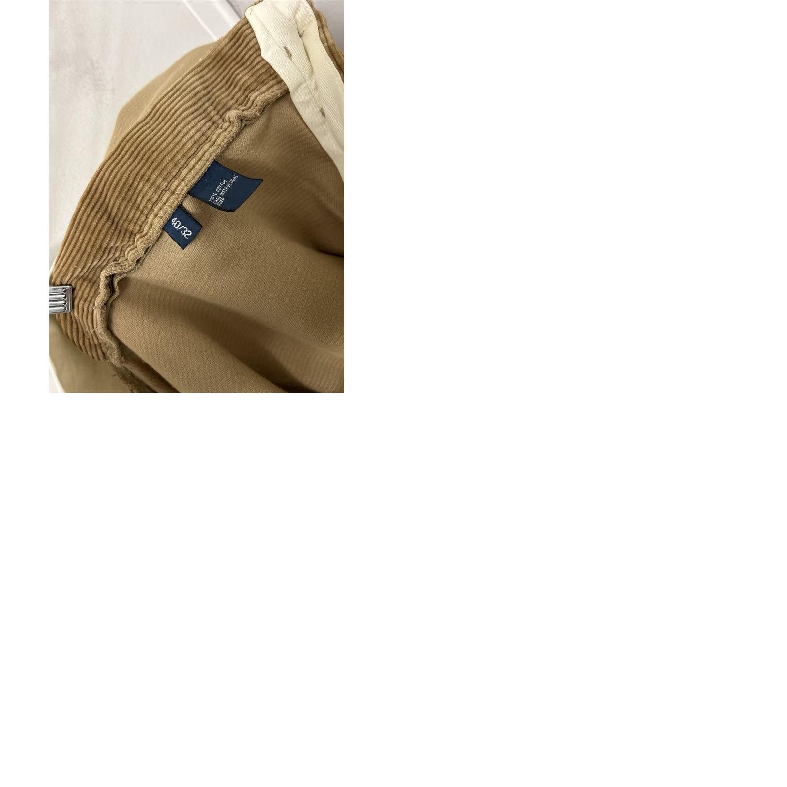 Polo Ralph Lauren VTG Polo Ralph Lauren Andrew Pants Mens 40x32 Tan Corduroy Pleated Zipper Button Trousers Wool? Size US L / EU 52-54 / 3 - 9 Thumbnail