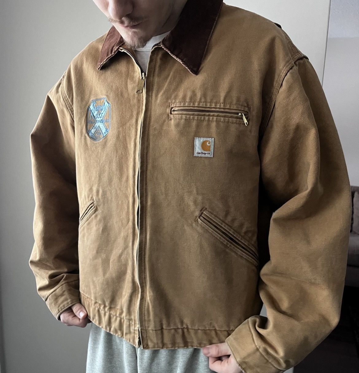 Carhartt Vintage Carhartt Detroit J01 BRN Blanket Lined Canvas Jacket Size US L / EU 52-54 / 3 - 1 Thumbnail