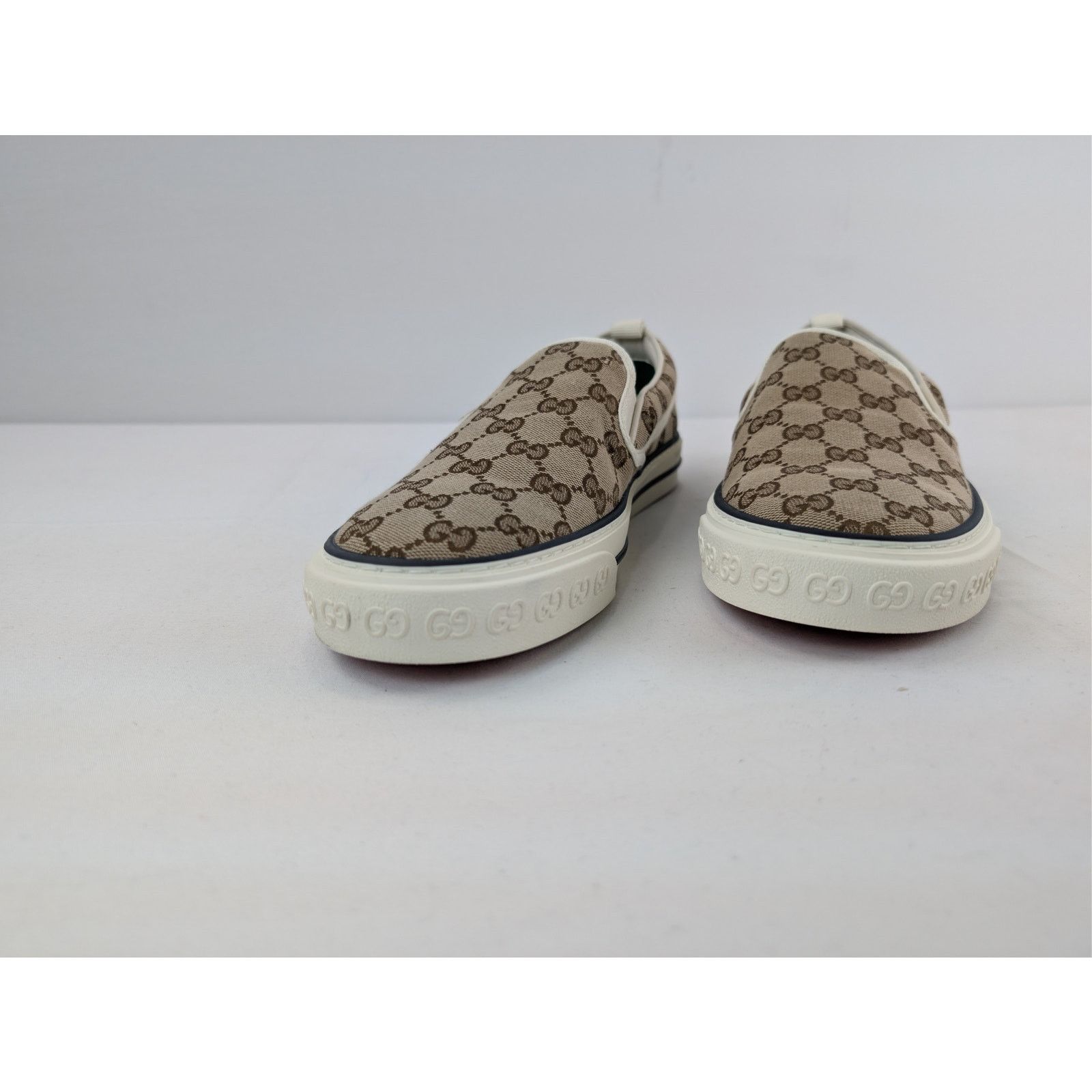 Gucci o1rshd1 Q:2 / Tennis 1977 Slip-On Sneakers in Beige Size US 12 / EU 45 - 7 Thumbnail