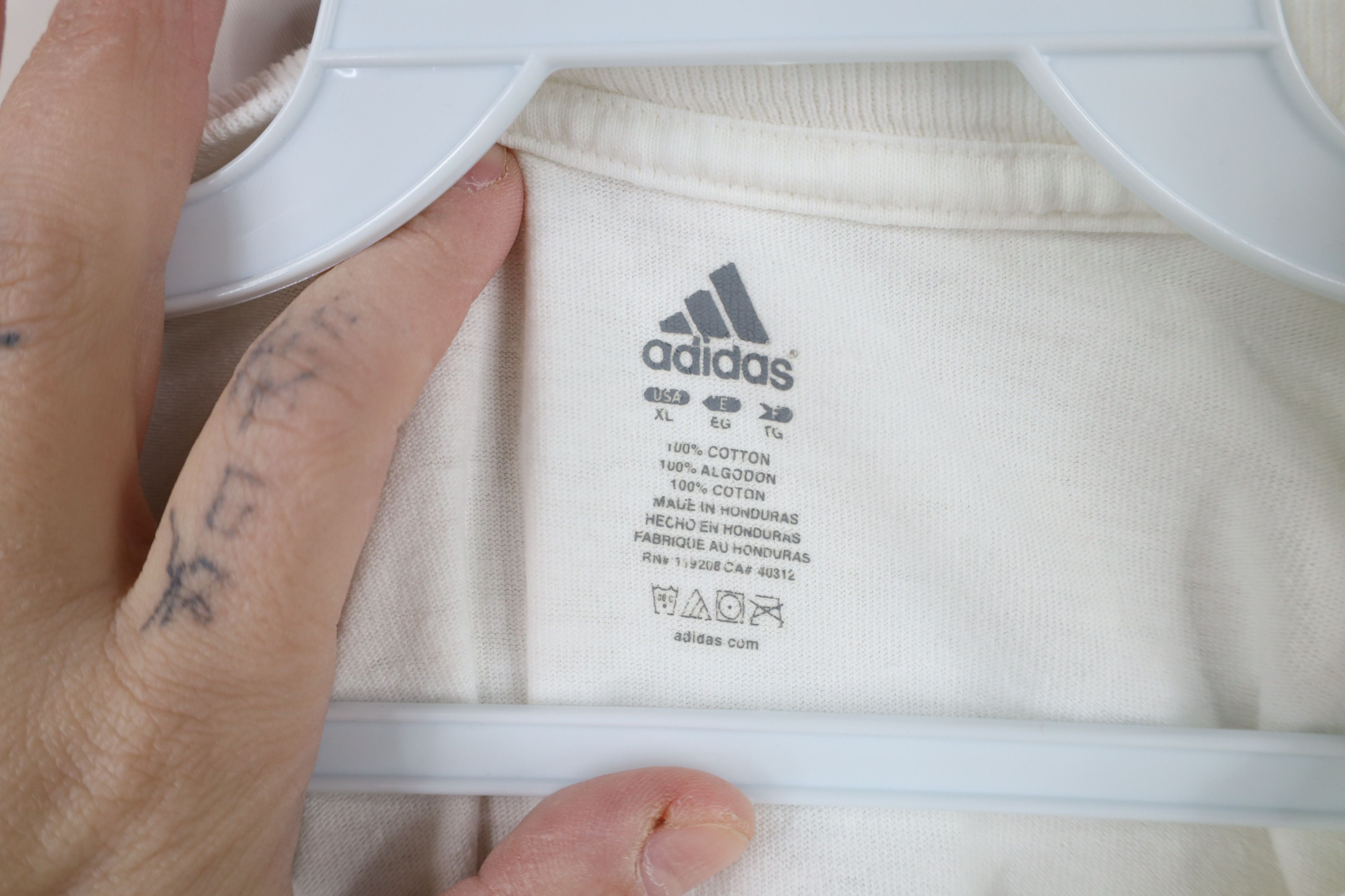Adidas × Vintage Vintage Adidas University of Michigan Short Sleeve T-Shirt Size US XL / EU 56 / 4 - 7 Thumbnail