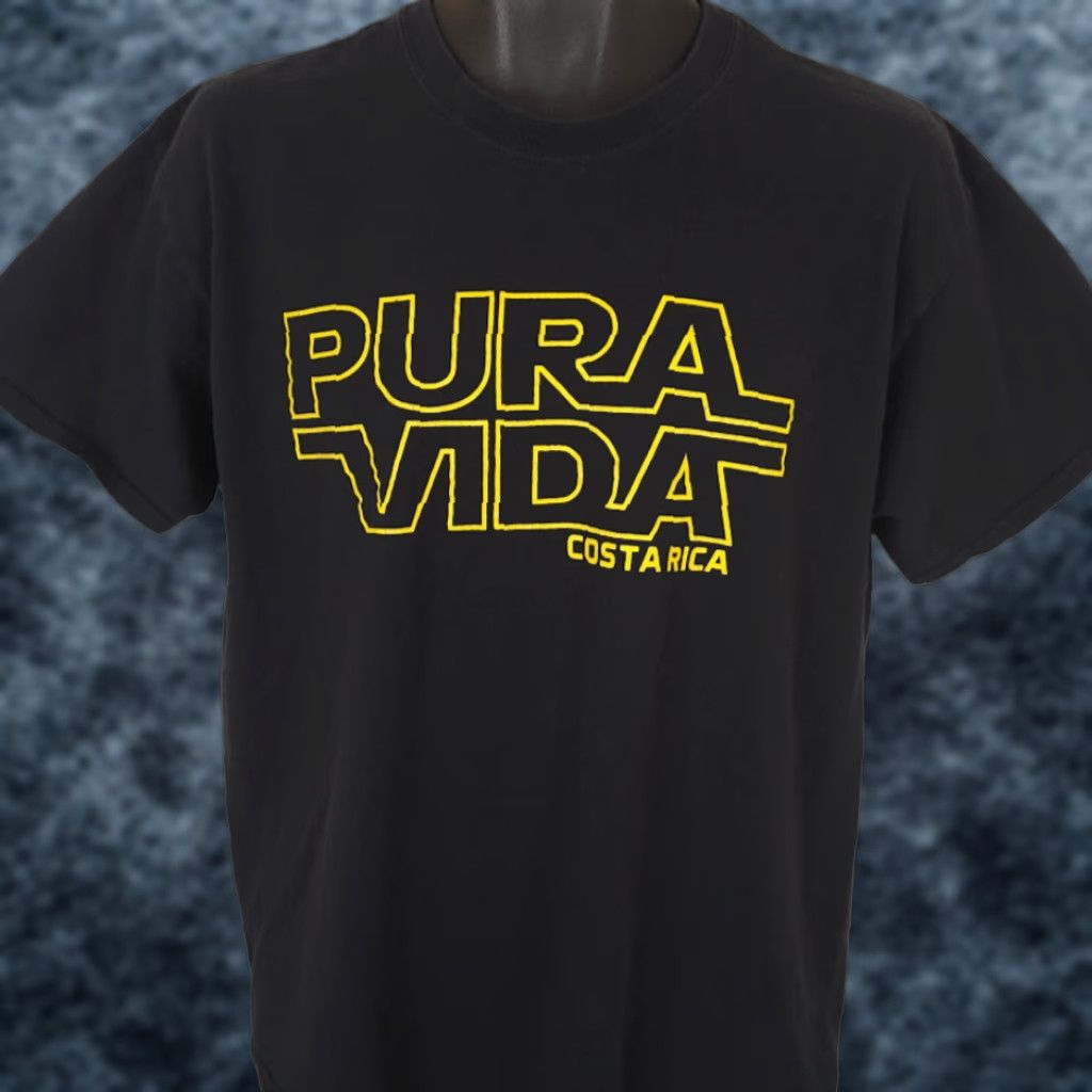 Vintage JB Costa Rica T Shirt Mens Large Black Pura Vida Travel Destination Tee Size US L / EU 52-54 / 3 - 1 Thumbnail