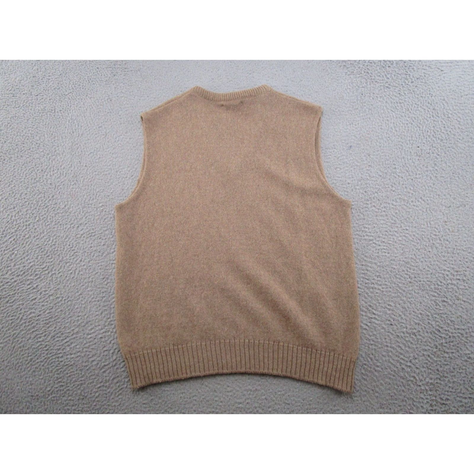 Jantzen VINTAGE Jantzen Sweater Vest Shirt XL Brown Wool Knit 90s Golf Mens Accessories Button V-Neck Autumn Winter Fall Spring USA Made Size US XL / EU 56 / 4 - 7 Thumbnail