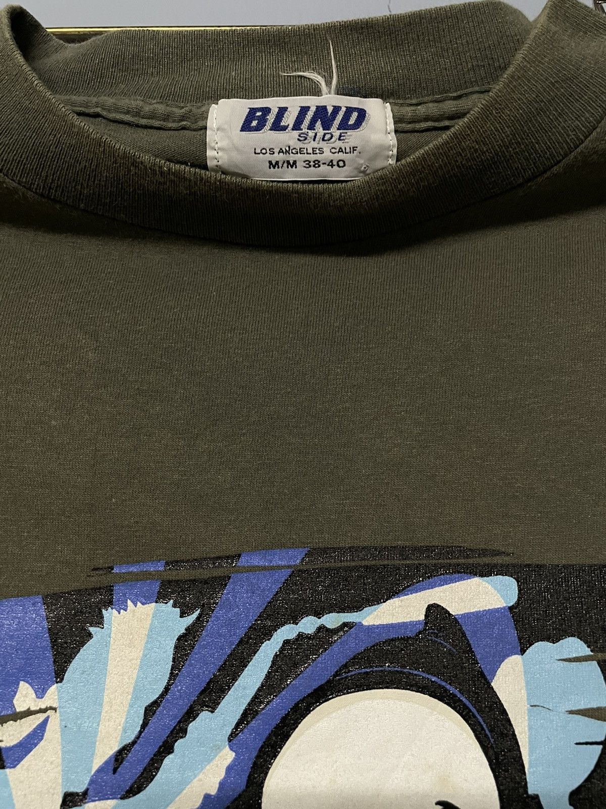 Blind Skateboards Vintage 90s Blind Side Skateboard Iconic Skull Faded Tshirt Size US S / EU 44-46 / 1 - 10 Thumbnail