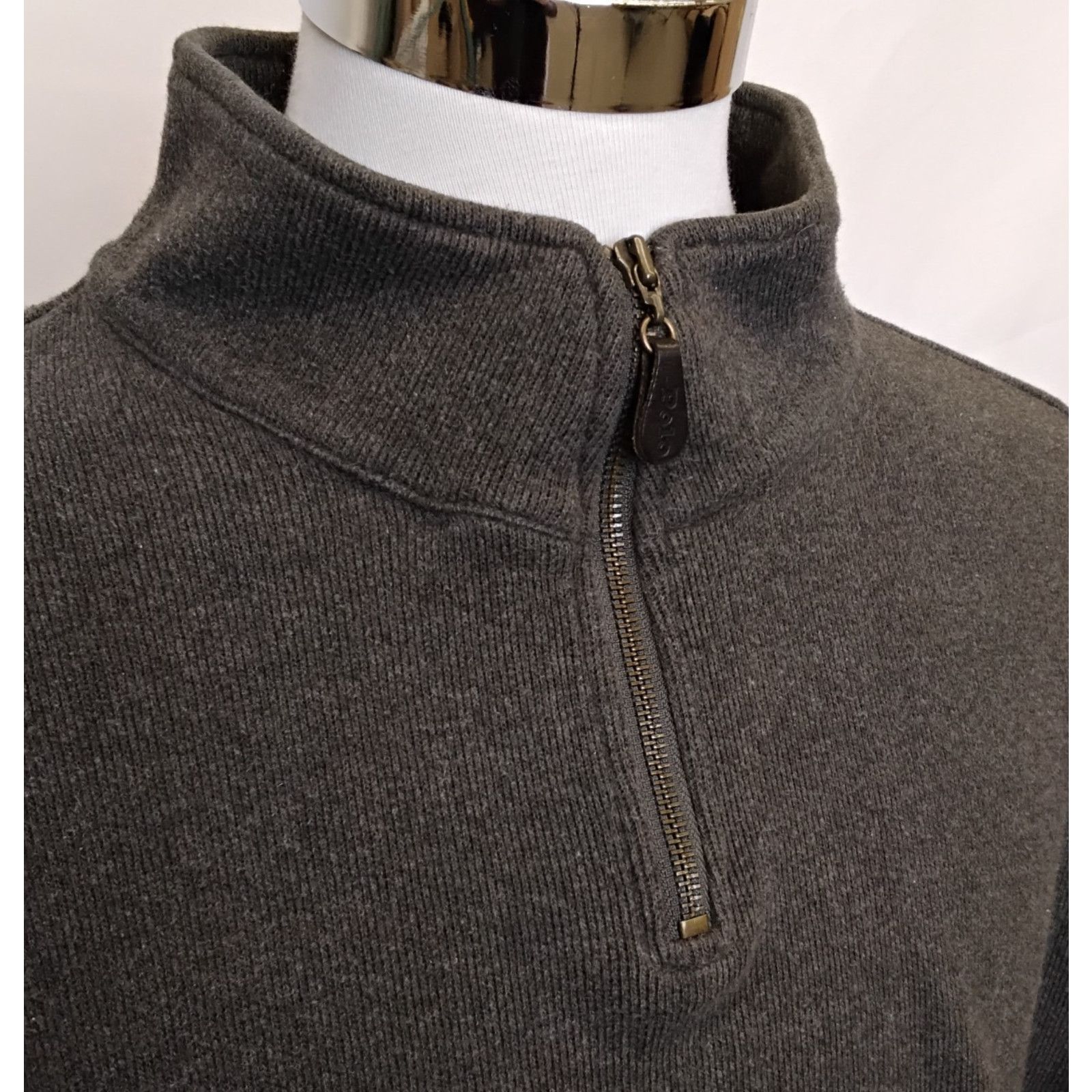 Polo Ralph Lauren Polo Ralph Lauren Knit 1/4 Zip Pullover Men's L Gray Size US L / EU 52-54 / 3 - 4 Thumbnail