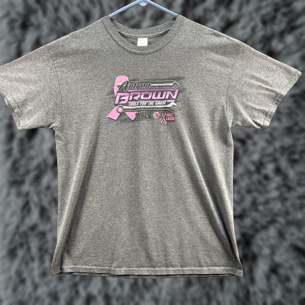 Gildan VINTAGE Antron Brown Shirt Mens Large Gray Tools for the Cause Racing Matco Promo Tee Size US L / EU 52-54 / 3 - 1 Thumbnail