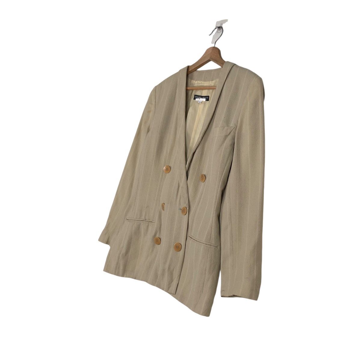 Giorgio Armani 📌Vintage Giorgio Armani Y Collar Coats Jacket Button Size US M / EU 48-50 / 2 - 3 Thumbnail