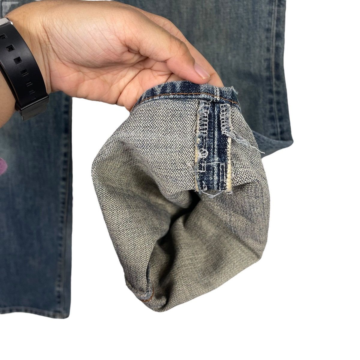 Japanese Brand Vintage 90s Wrangler Zipperfly Jeans Wrangler Jeans W 32 Size US 32 / EU 48 - 15 Thumbnail