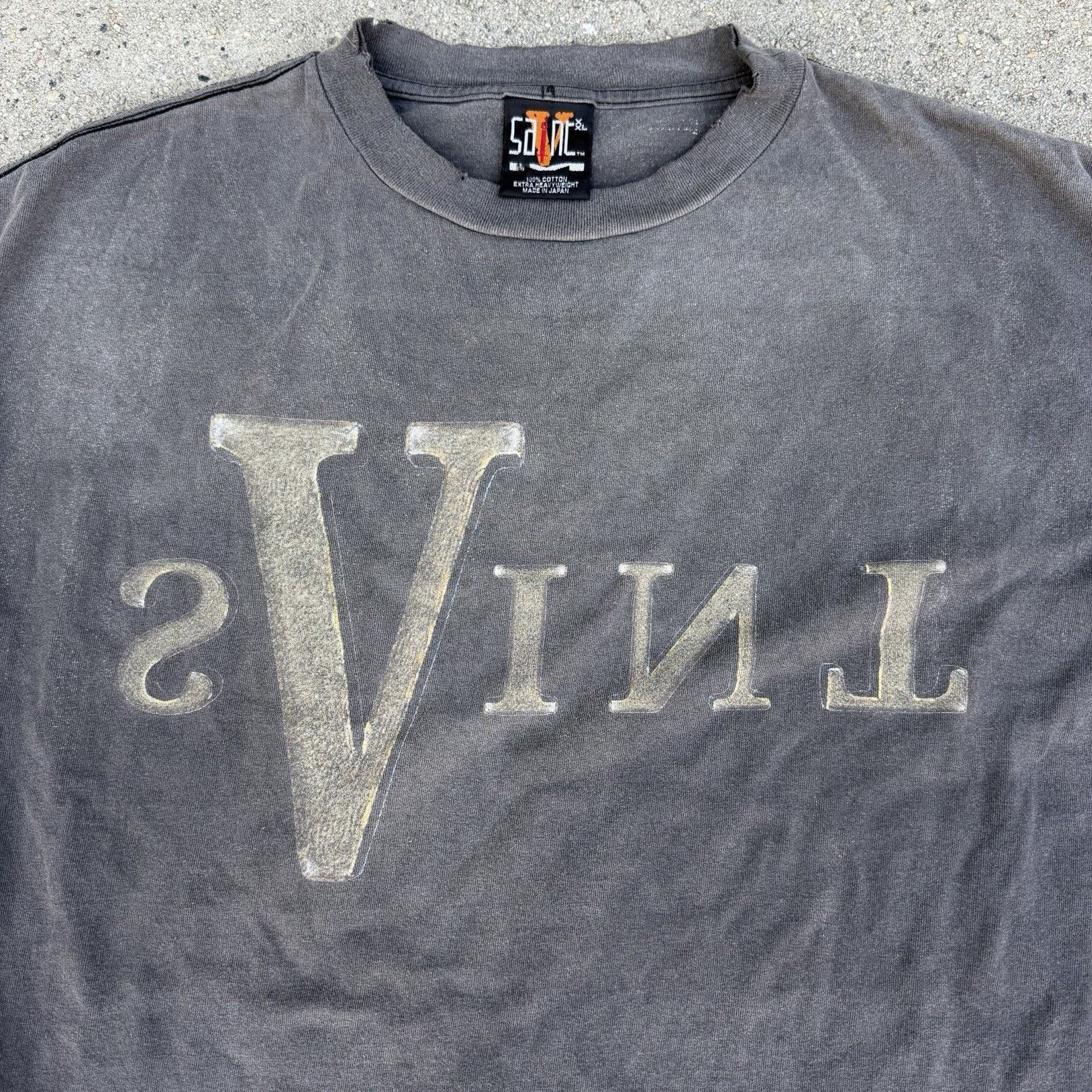 Hypebeast × Saint Michael × Vlone Saint Michael x Vlone Maria Faded Black Longsleeve Shirt XXL Size US XXL / EU 58 / 5 - 3 Thumbnail