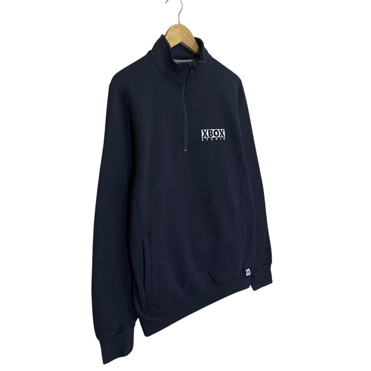 Russell Athletic × Vintage Vintage Russell Athletic XBox Studio Halfzip Sweatshirt Size US M / EU 48-50 / 2 - 2 Thumbnail