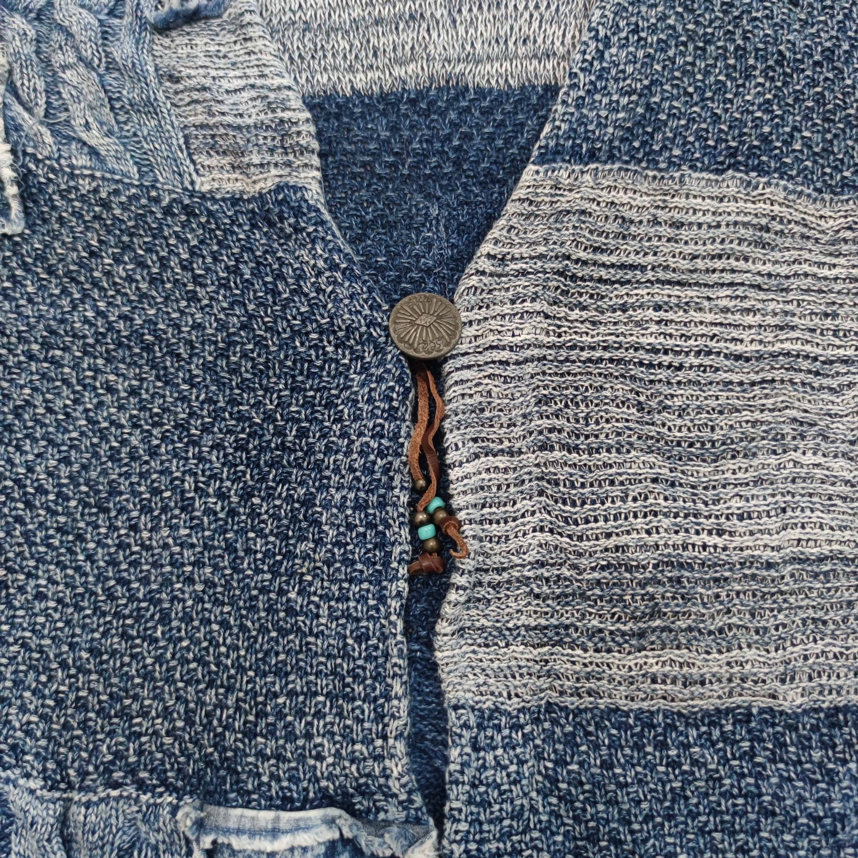 Japanese Brand Japanese Brand Bayflow Patchwork Grunge Style Cardigan Knit Size US M / EU 48-50 / 2 - 4 Thumbnail