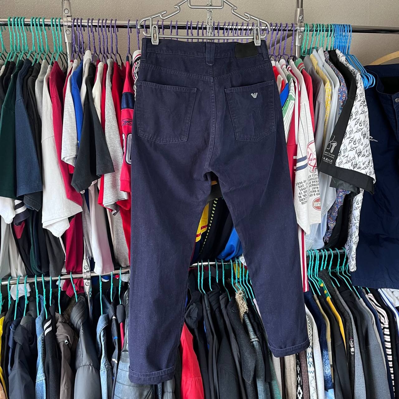 Armani × Designer × Vintage Vintage Armani Jeans Denim Navy Blue Pants Size 32 Size US 32 / EU 48 - 2 Thumbnail