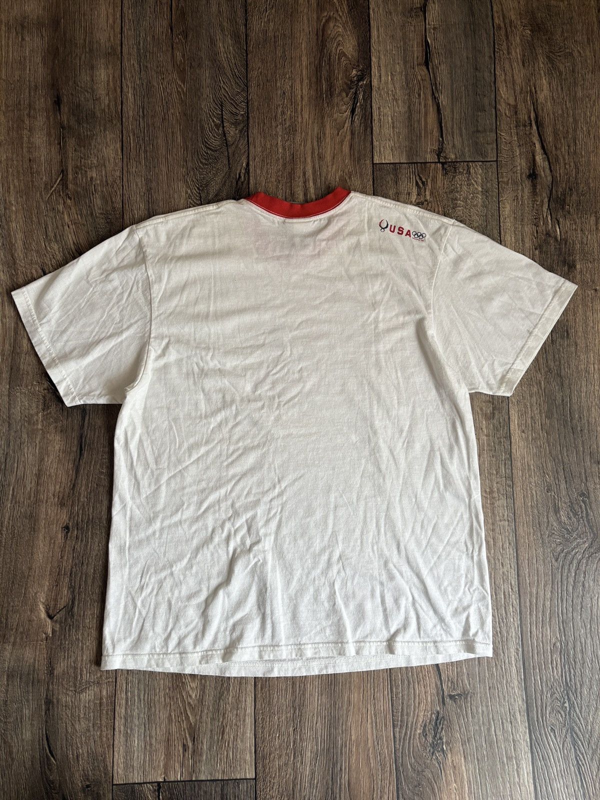 Vintage Nike Team Vintage USA Olympic Games Beijing 2008 T-Shirt Size US L / EU 52-54 / 3 - 6 Thumbnail